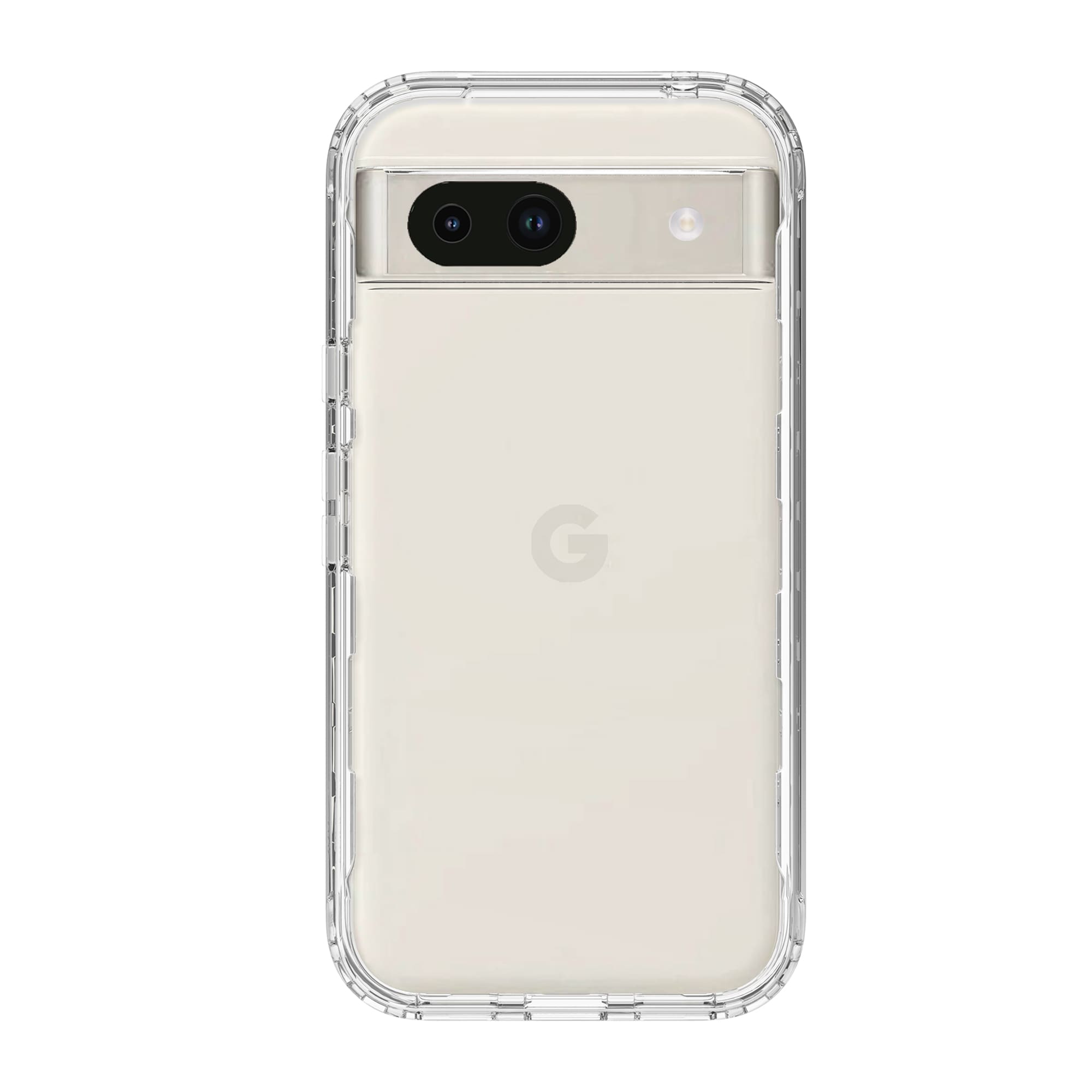 Google Pixel 8a Mobilskal Full Protection, Genomskinlig