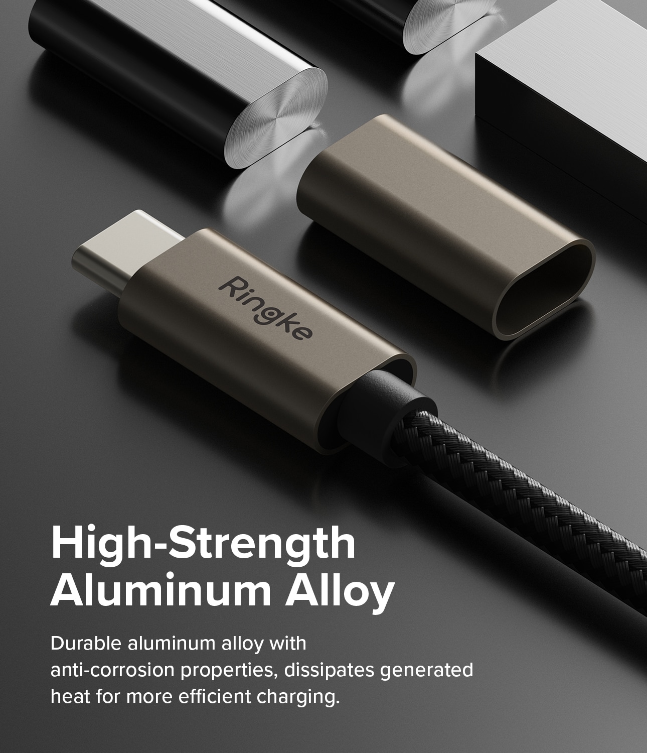 Snabbladdnings Laddningskabel USB-C till USB-C 1m, svart