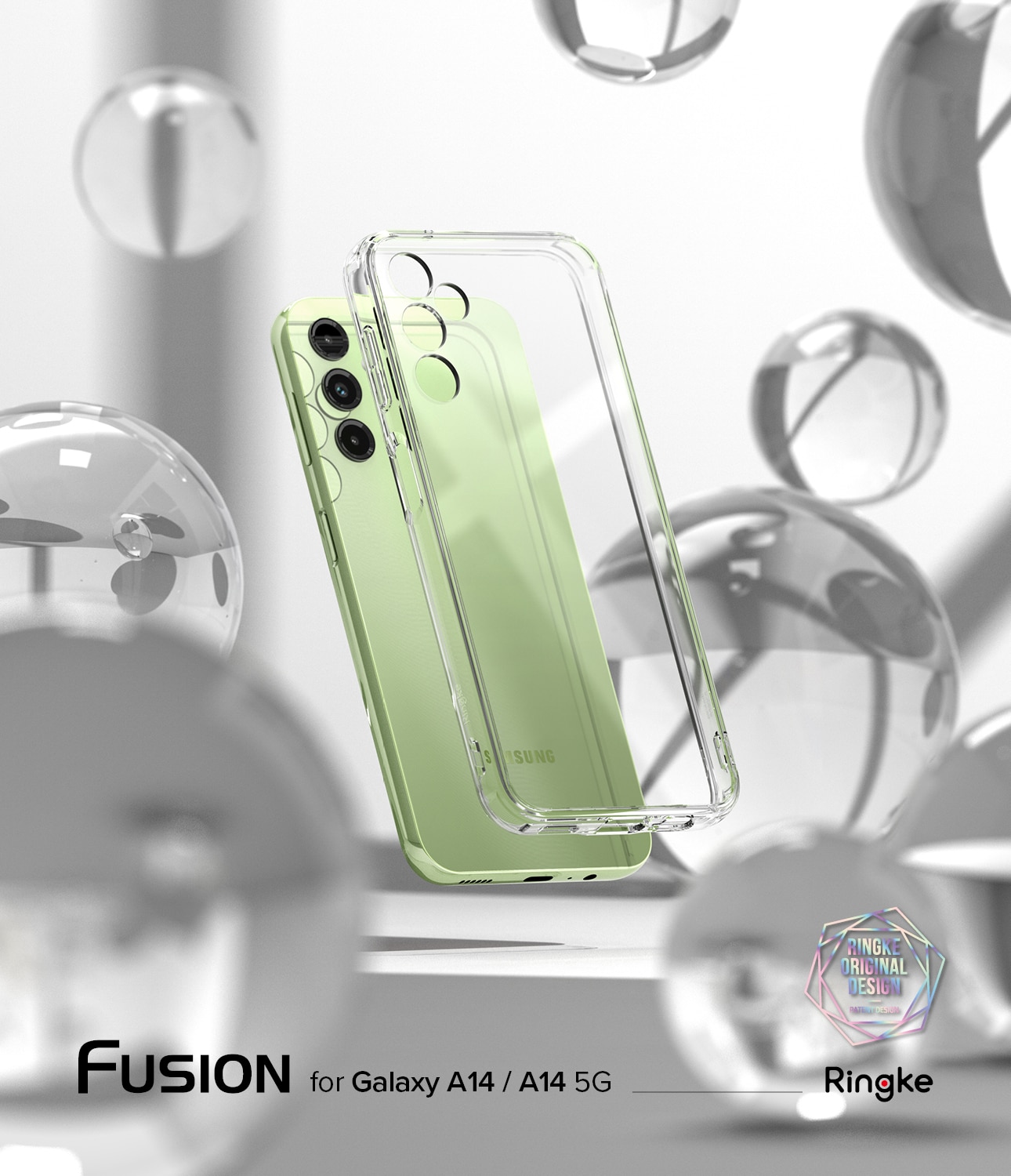 Samsung Galaxy A14 Fusion skal, genomskinlig