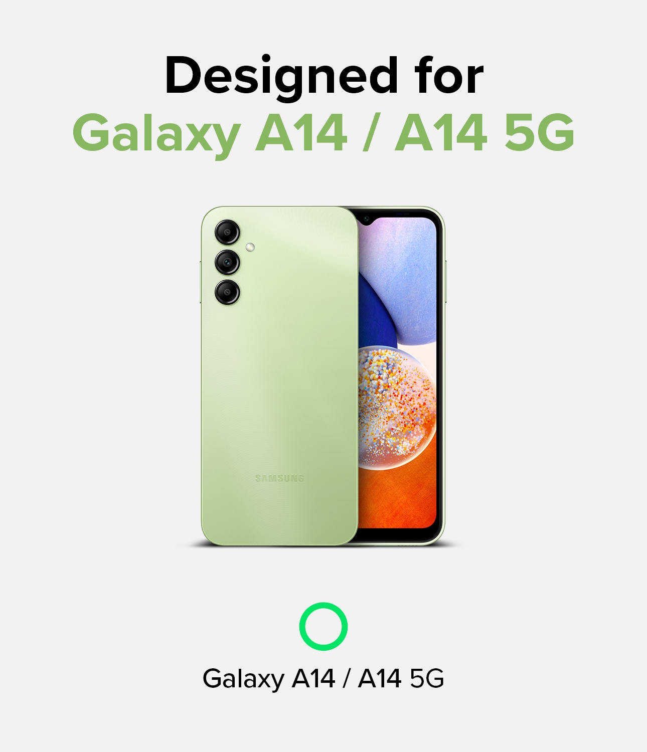 Samsung Galaxy A14 Fusion skal, genomskinlig