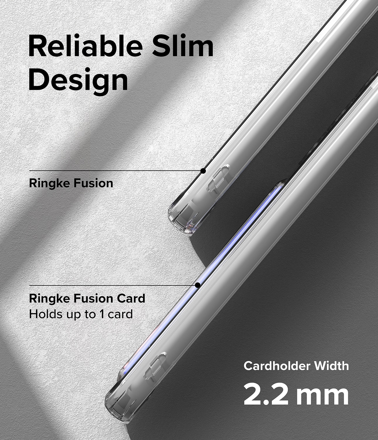 Samsung Galaxy A54 Fusion Skal med kortfack, genomskinlig