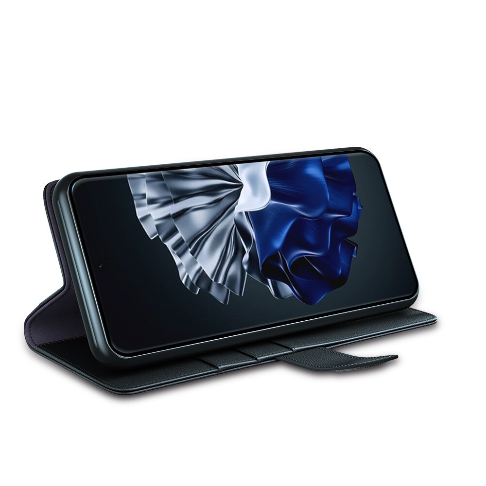 Huawei P60 Pro/P60 Plånboksfodral i Äkta Läder, Svart