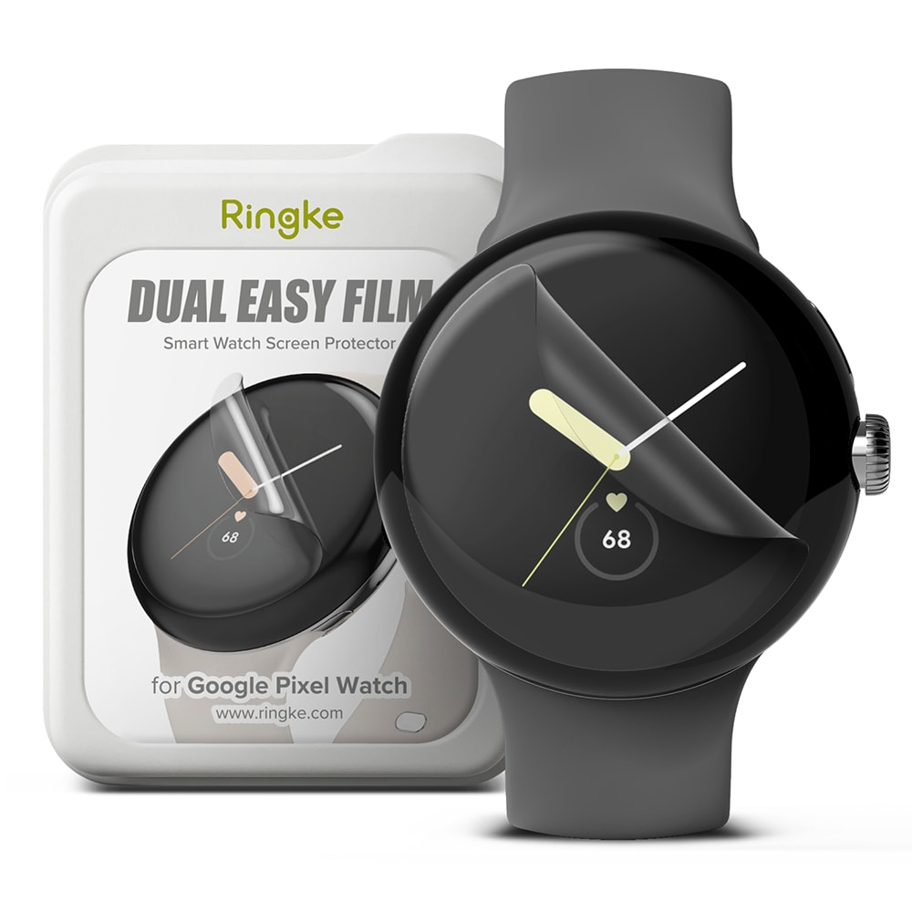 Google Pixel Watch 2 Skärmskydd skyddsfilm - Dual Easy (3-pack)