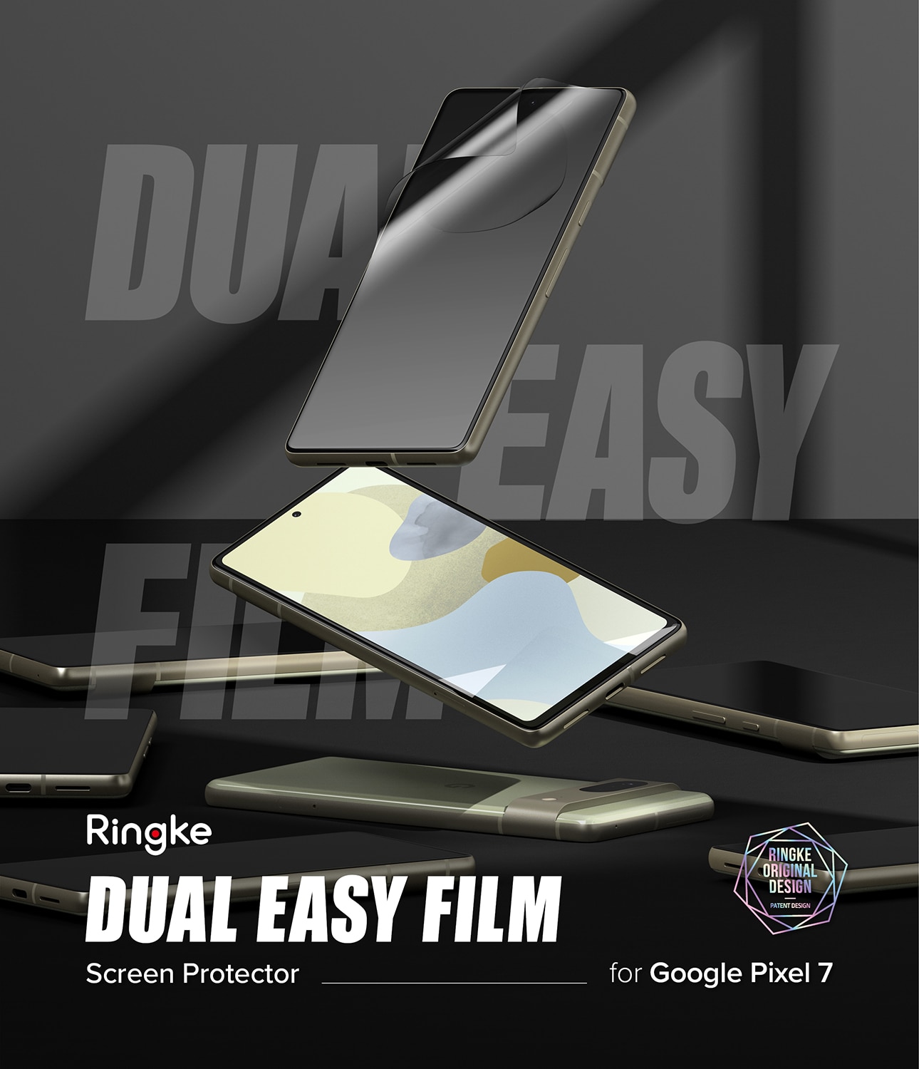 Google Pixel 7 Skärmskydd skyddsfilm - Dual Easy (2-pack)