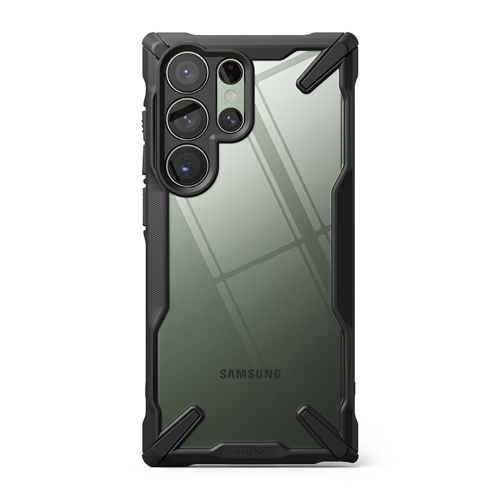 Samsung Galaxy S23 Ultra Fusion X Skal, svart/genomskinlig