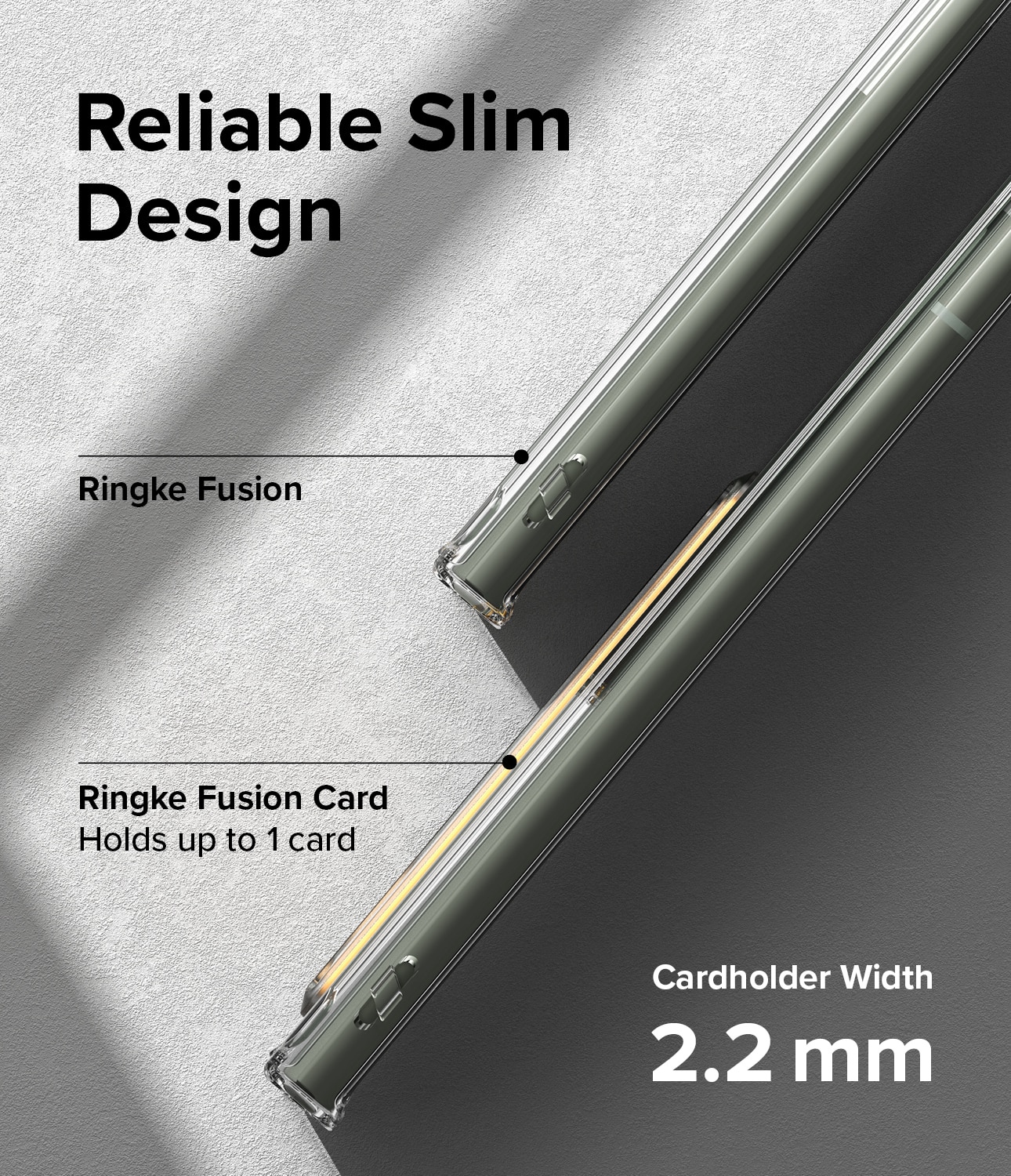 Samsung Galaxy S23 Ultra Fusion Skal med kortfack, genomskinlig