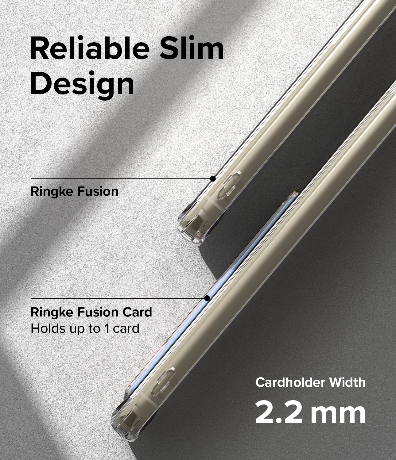 Samsung Galaxy S23 Fusion Skal med kortfack, genomskinlig