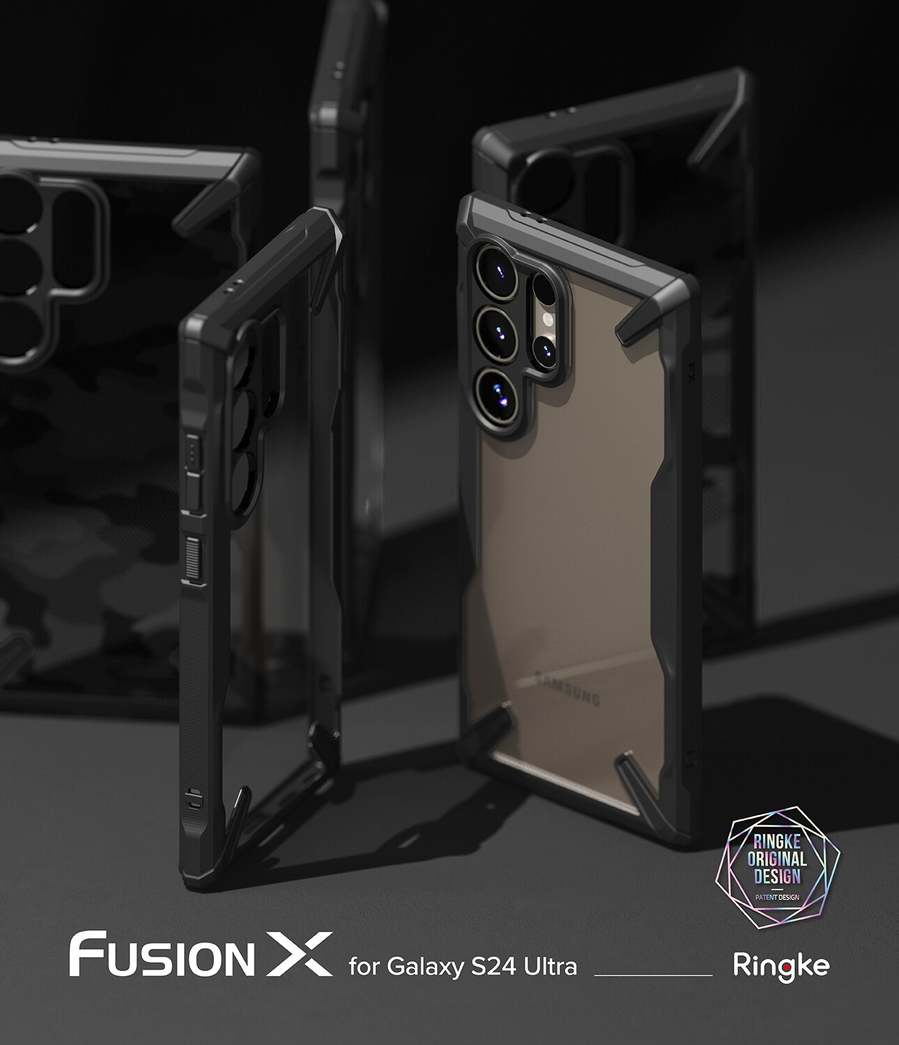 Samsung Galaxy S24 Ultra Fusion X Skal, Svart