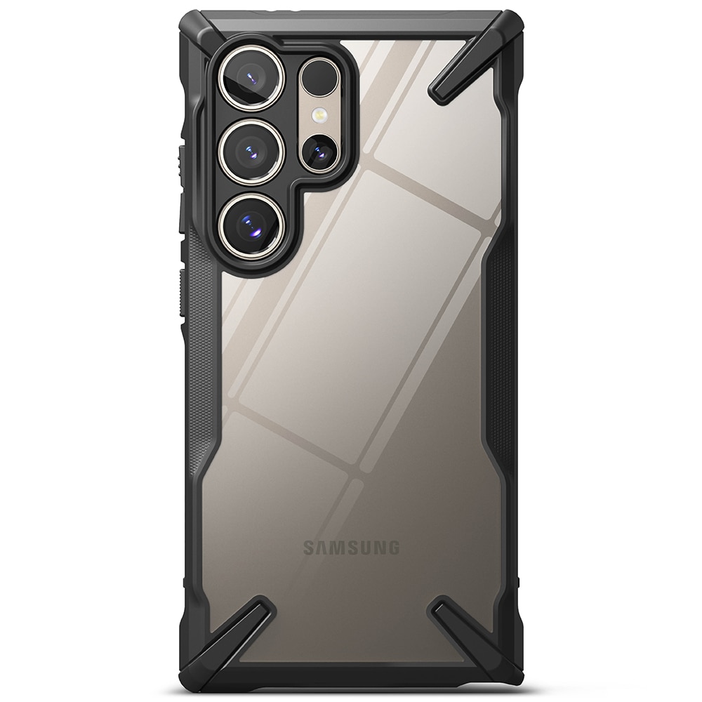 Samsung Galaxy S24 Ultra Fusion X Skal, svart/genomskinlig