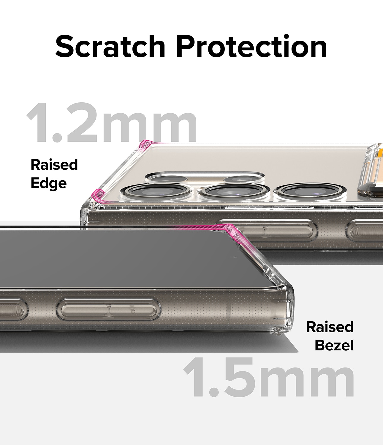 Samsung Galaxy S24 Ultra Fusion Skal med kortfack, genomskinlig