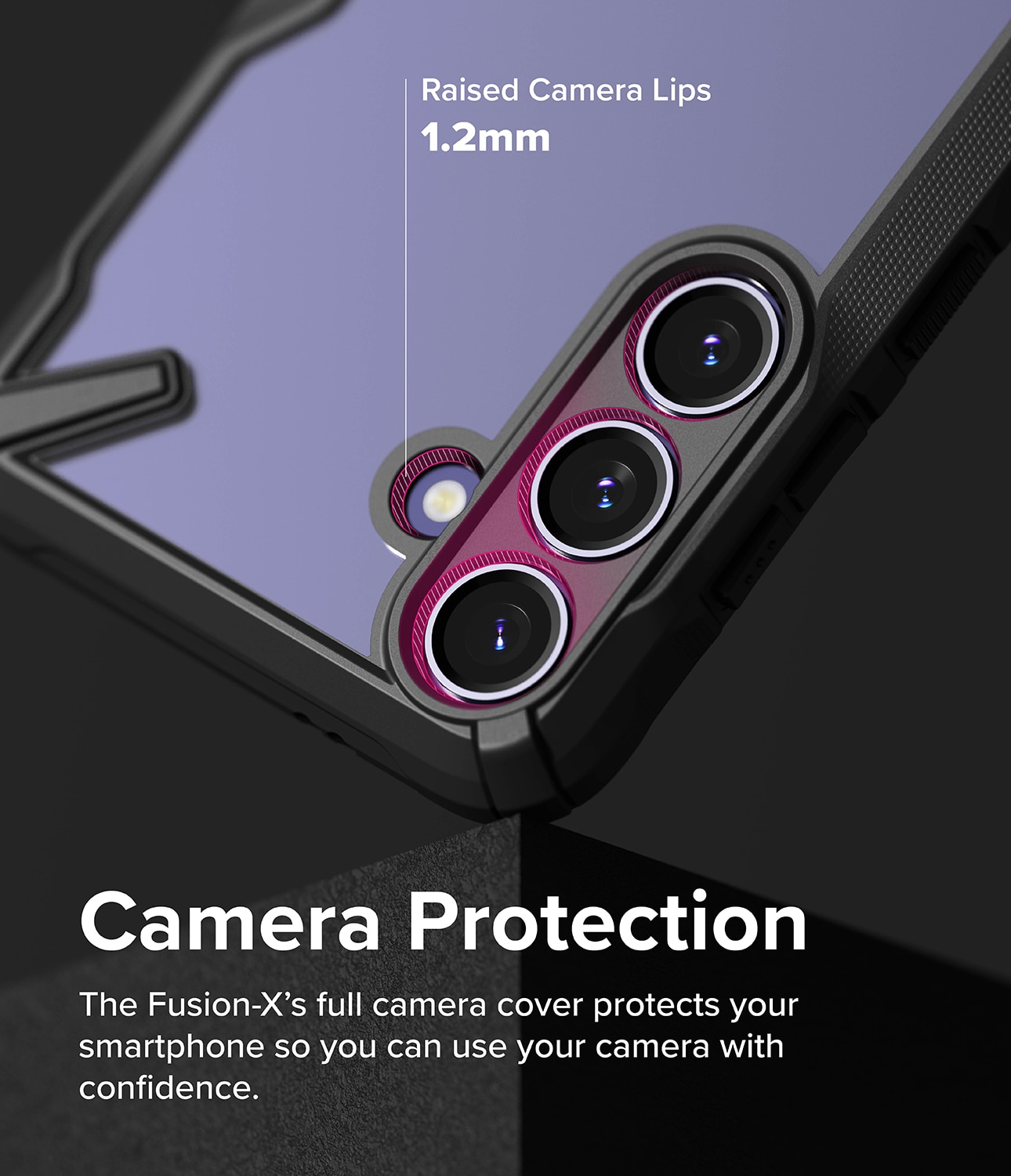 Samsung Galaxy S24 Fusion X Skal, svart/genomskinlig