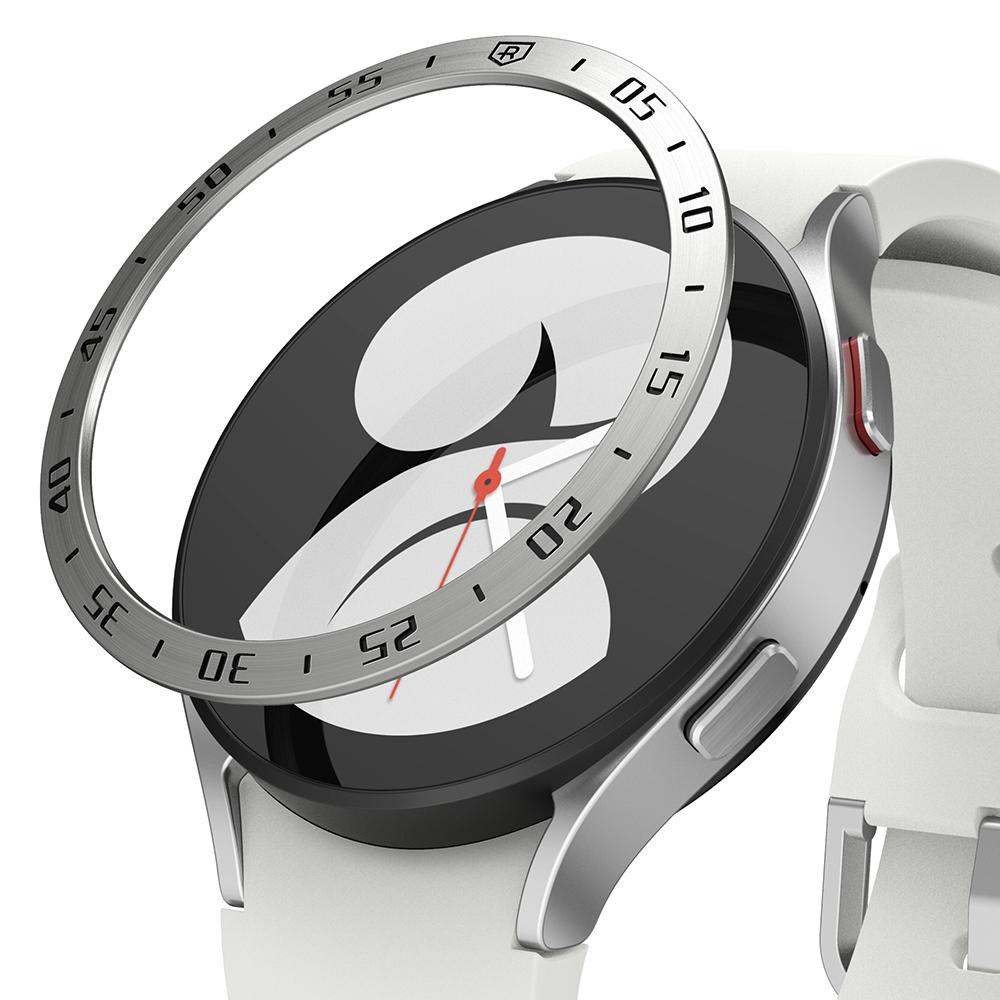 Samsung Galaxy Watch 4 44mm Skyddsram - Bezel Styling Silver