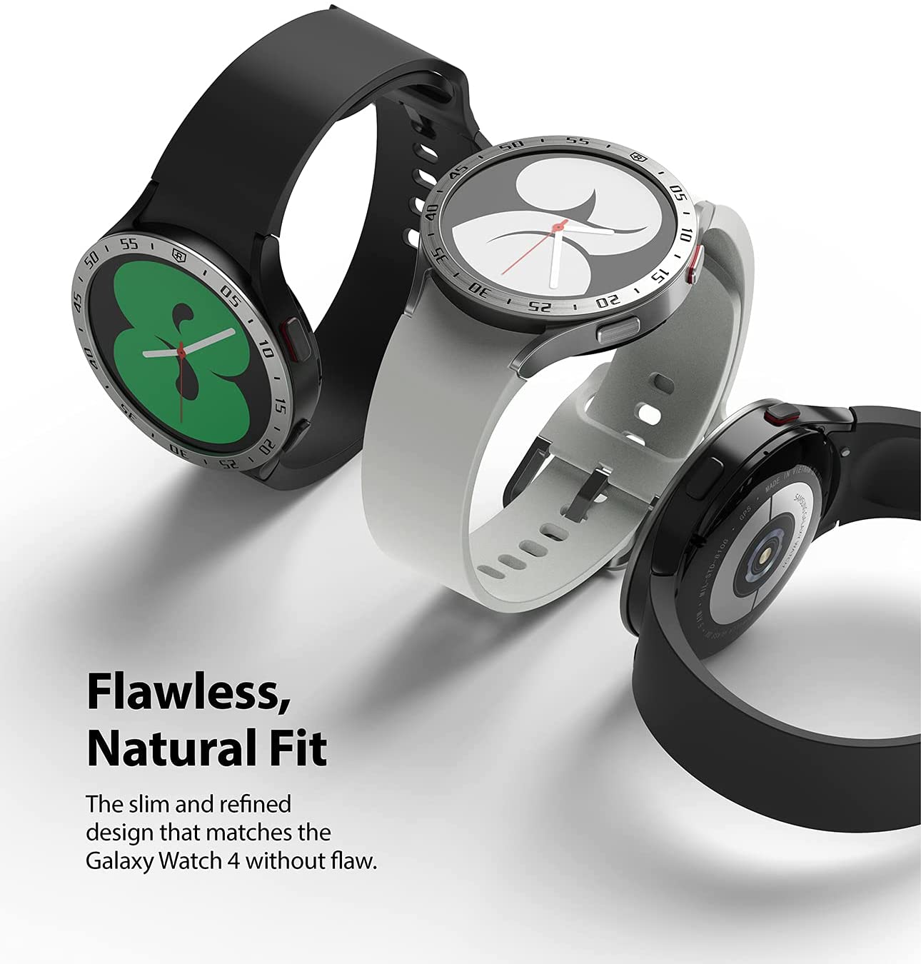Samsung Galaxy Watch 4 44mm Skyddsram - Bezel Styling Silver
