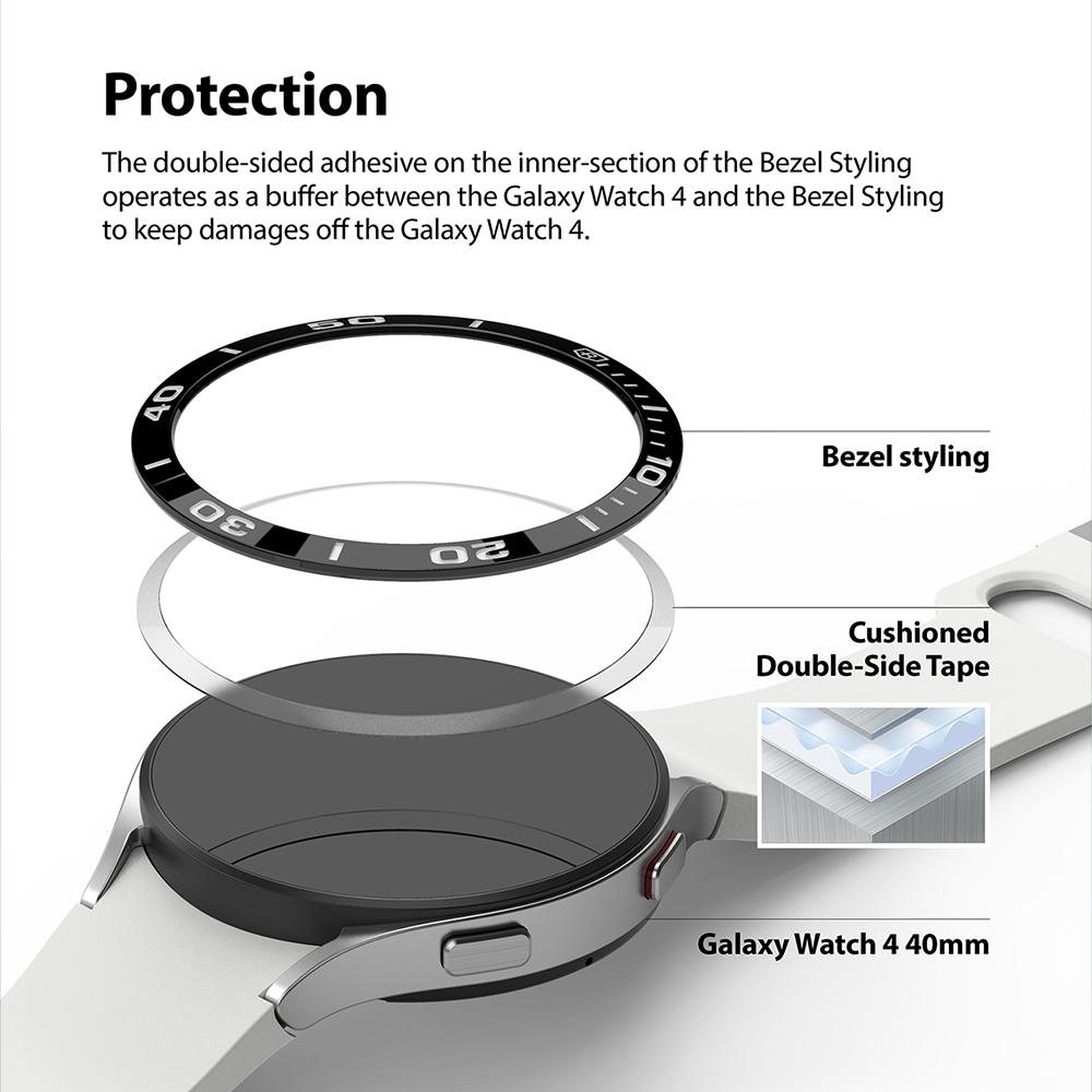 Samsung Galaxy Watch 5 40mm Skyddsram - Bezel Styling Svart