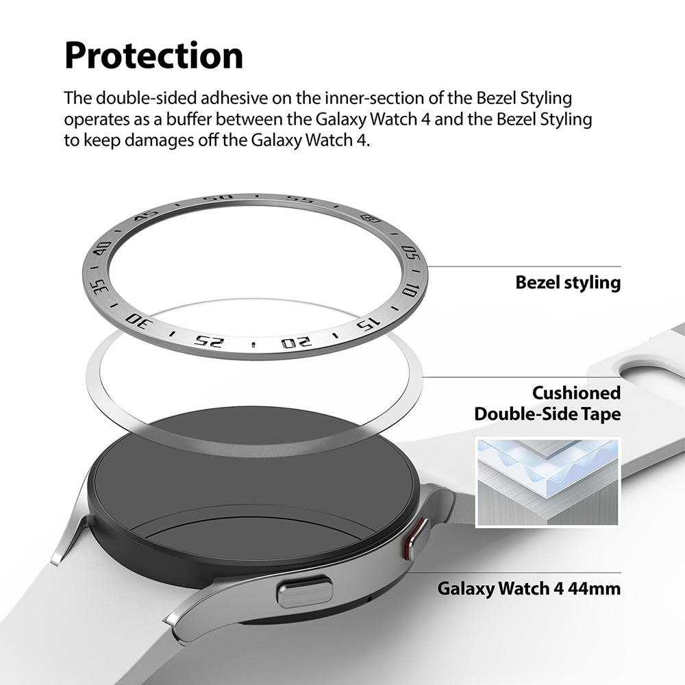 Samsung Galaxy Watch 4 44mm Skyddsram - Bezel Styling Svart
