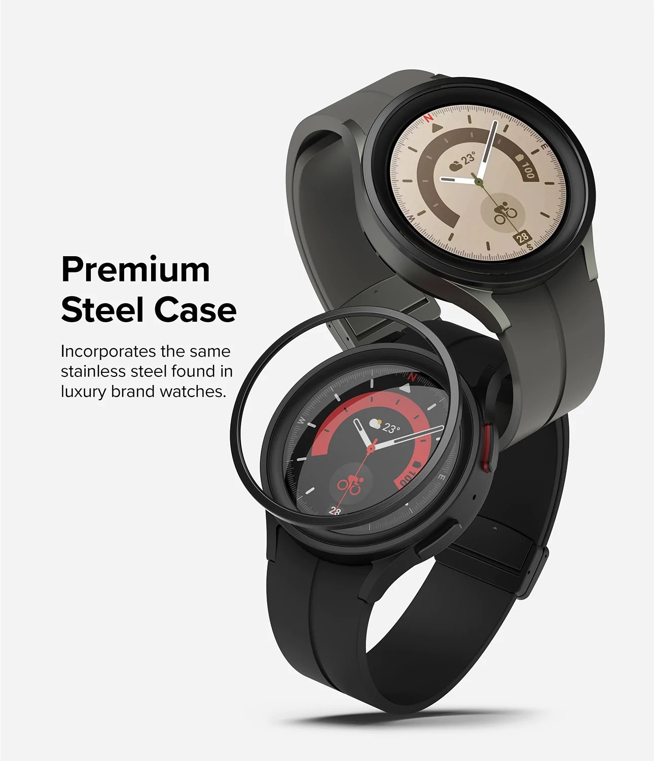 Samsung Galaxy Watch 5 Pro 45mm Skyddsram - Bezel Styling Svart