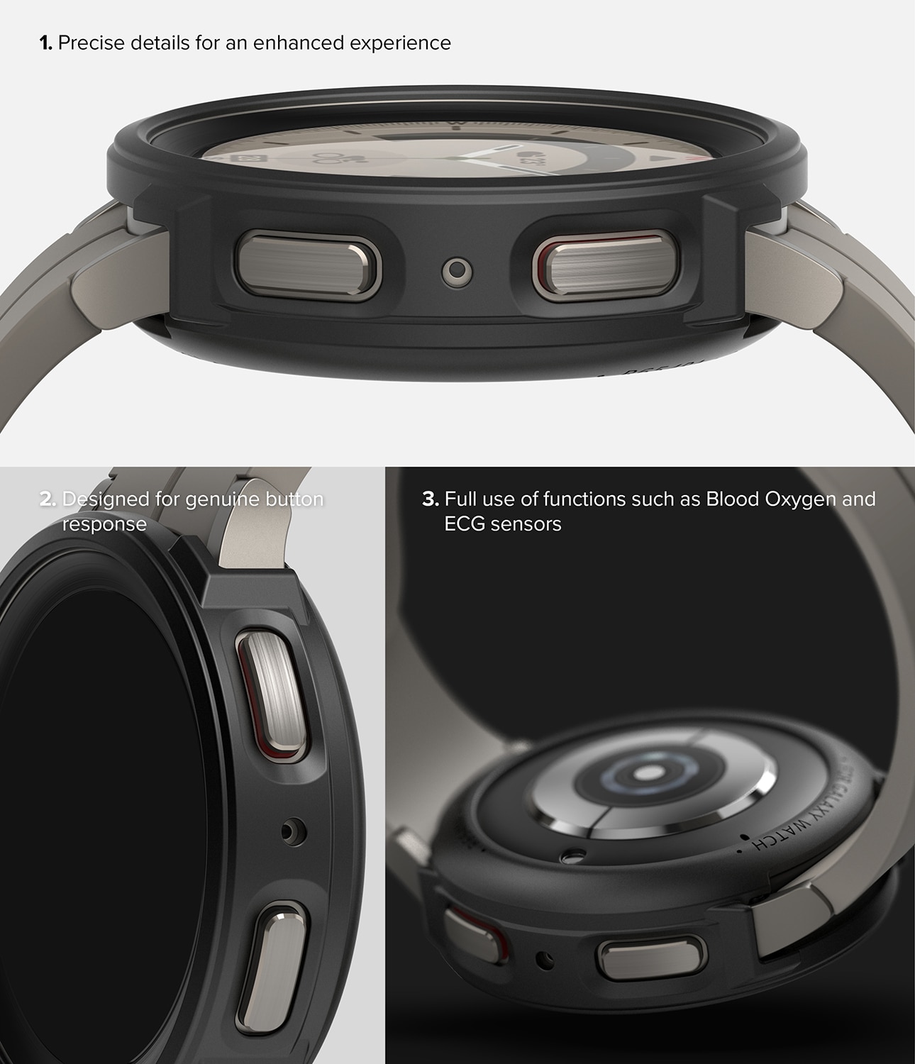 Samsung Galaxy Watch 5 Pro 45mm Air Sports skal, svart