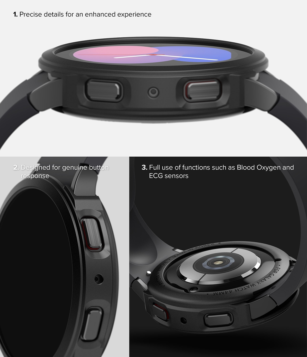 Samsung Galaxy Watch 5 40mm Air Sports skal, Svart