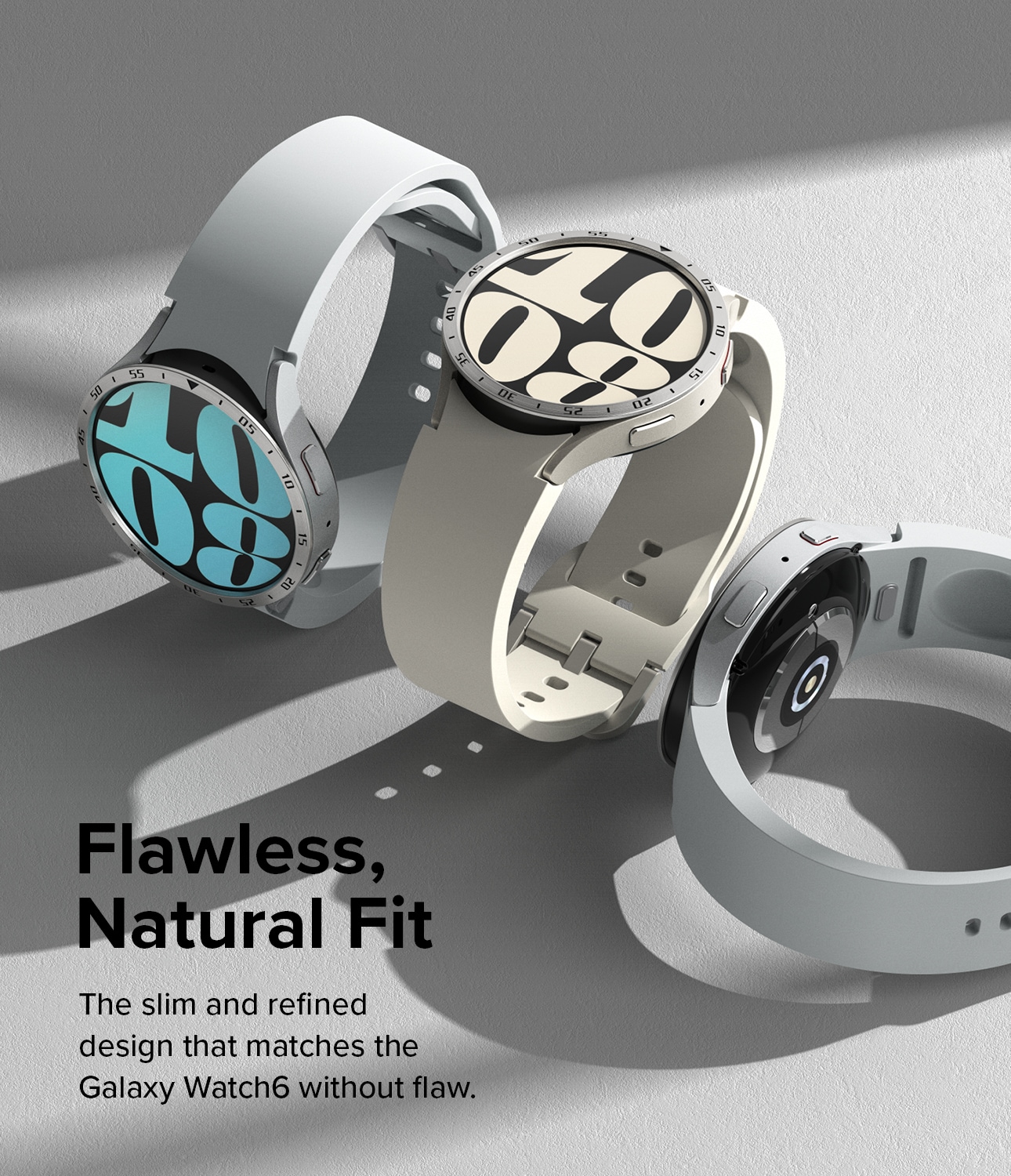 Samsung Galaxy Watch 6 44mm Skyddsram - Bezel Styling Silver