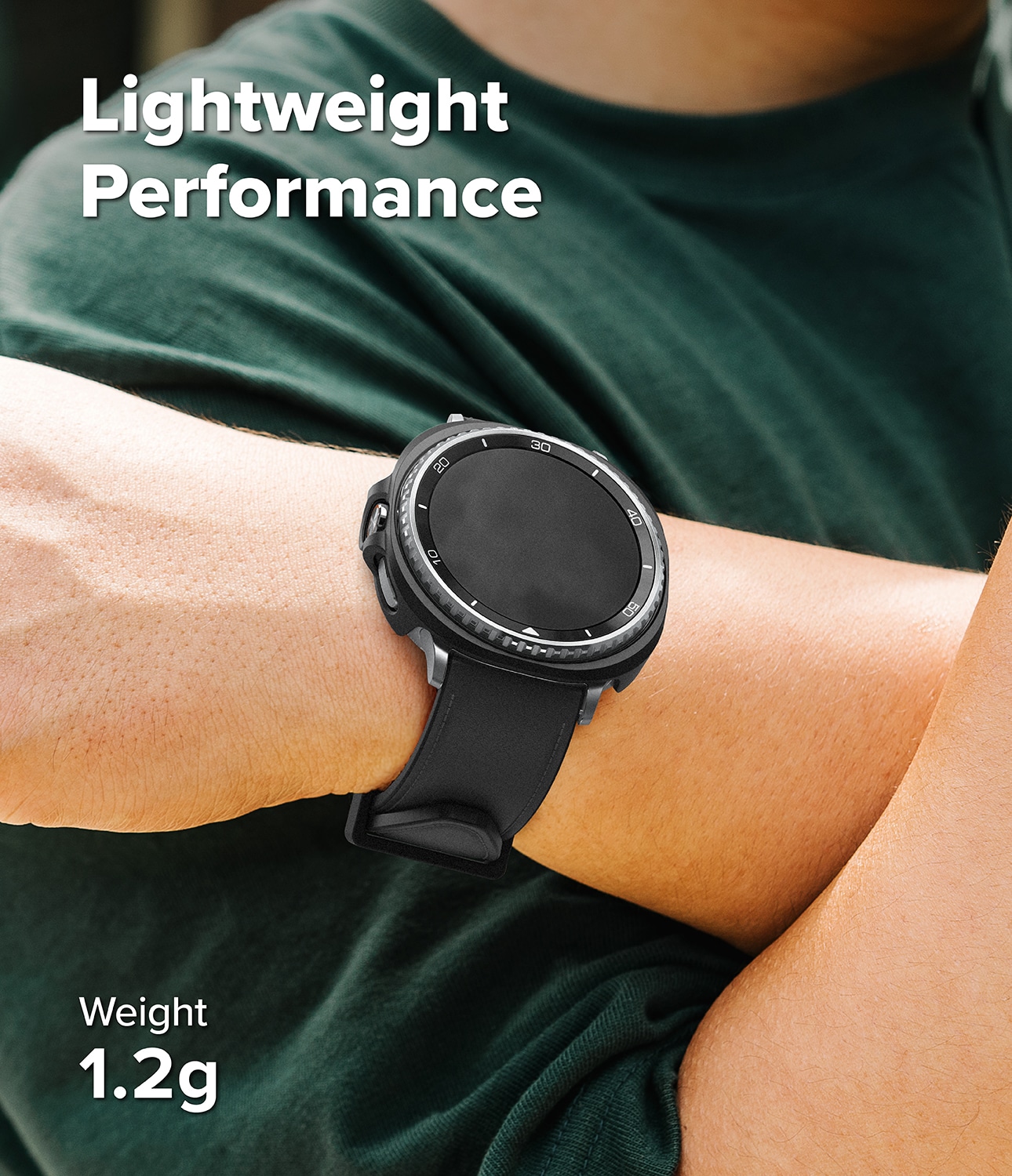 Samsung Galaxy Watch 8 Classic Tunt skal (2-pack), Matte Black & Clear