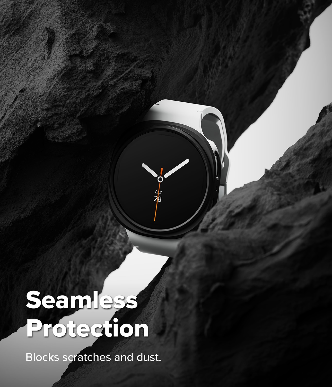 Samsung Galaxy Watch 8 40mm Tunt skal (2-pack), Matte Black & Clear