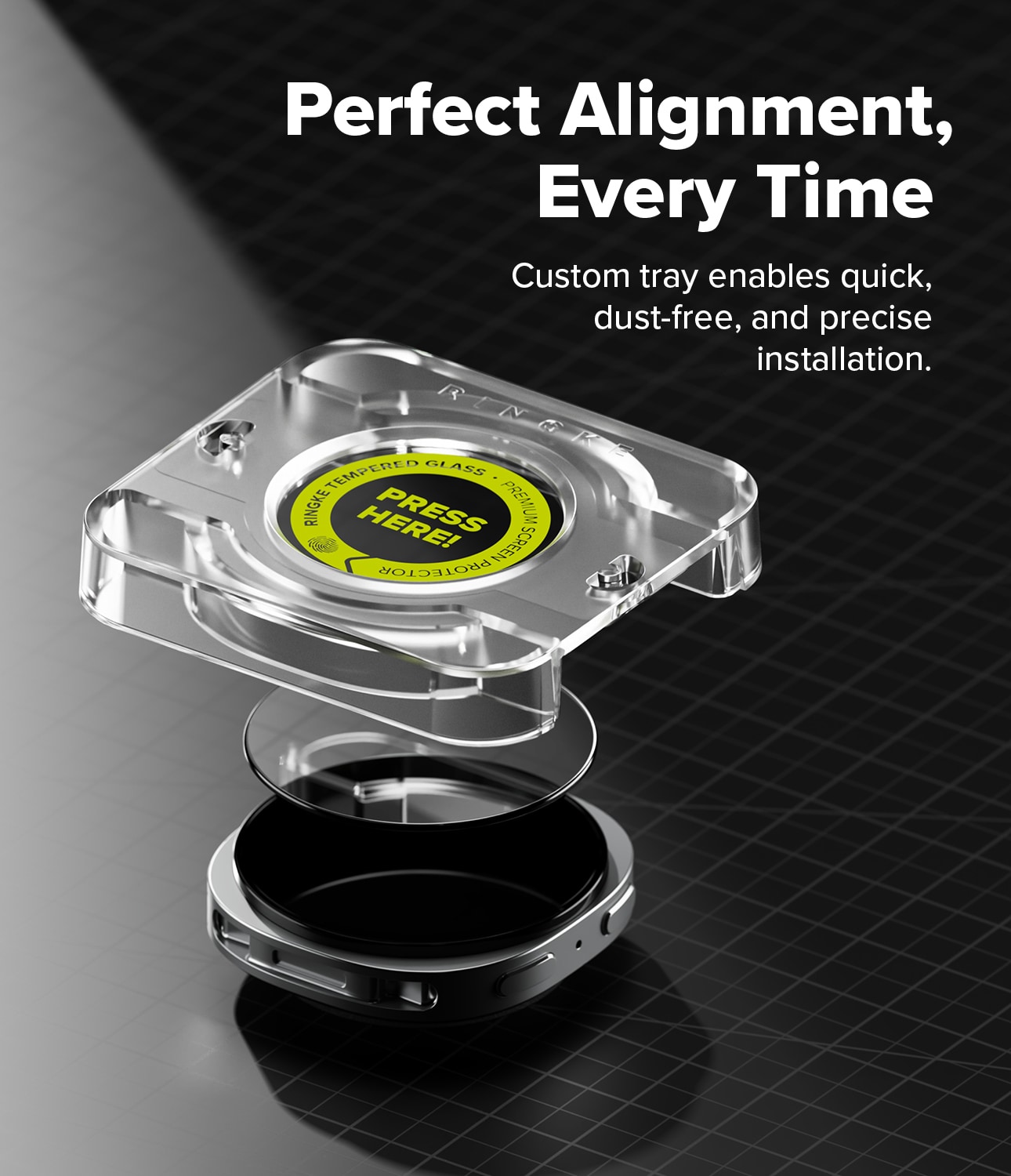 Samsung Galaxy Watch 8 40mm Skärmskydd i glas med monteringsram (2-pack)