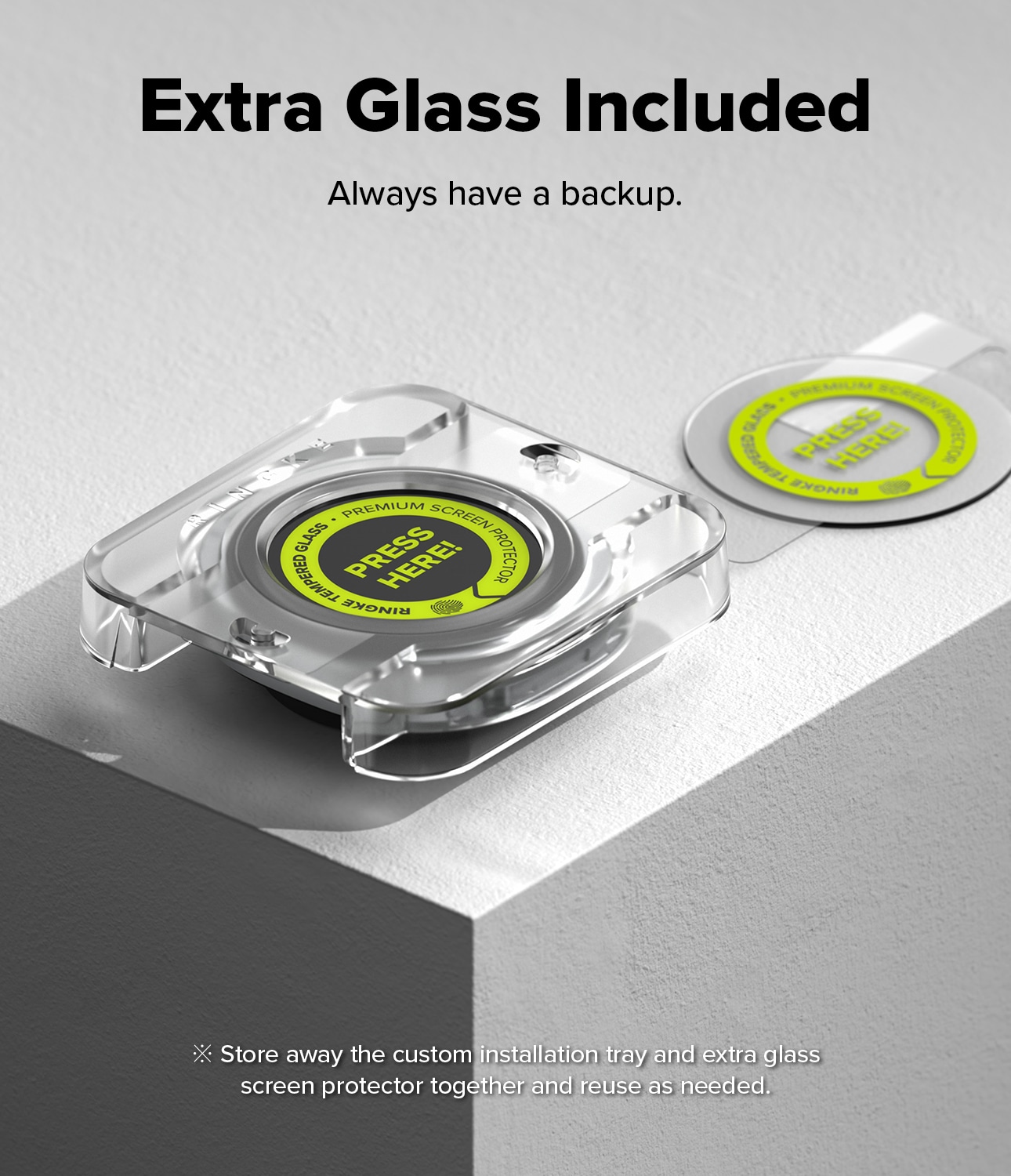 Samsung Galaxy Watch 8 40mm Skärmskydd i glas med monteringsram (2-pack)