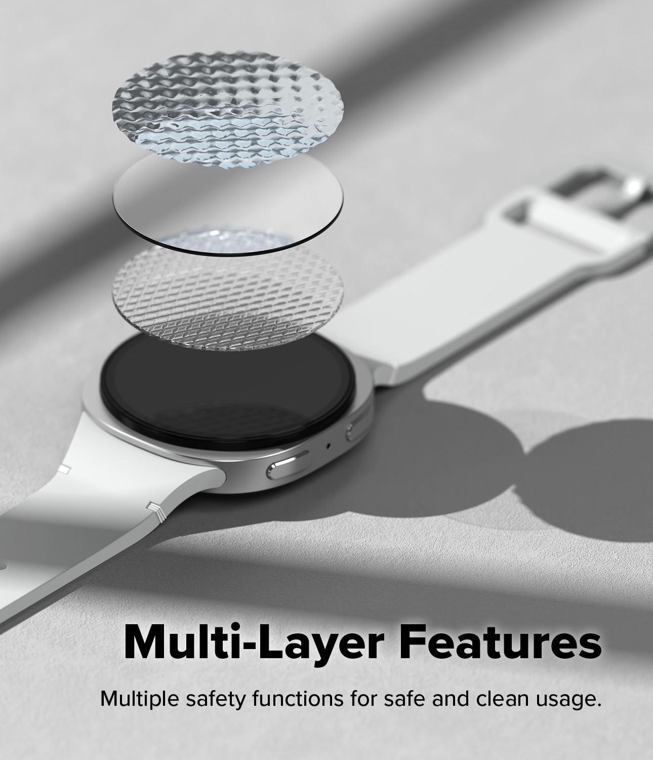 Samsung Galaxy Watch 8 40mm Skärmskydd i glas med monteringsram (2-pack)
