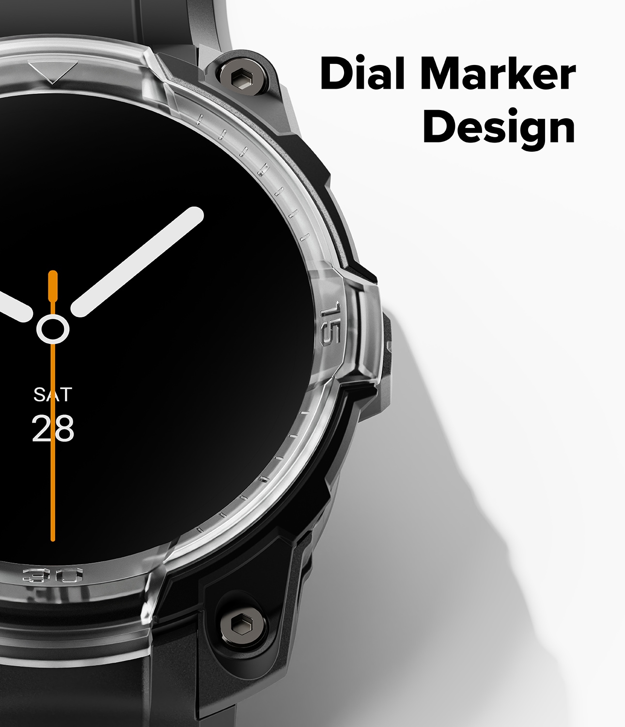 Samsung Galaxy Watch 8 44mm Rugged Gear Skal & Armband, Svart