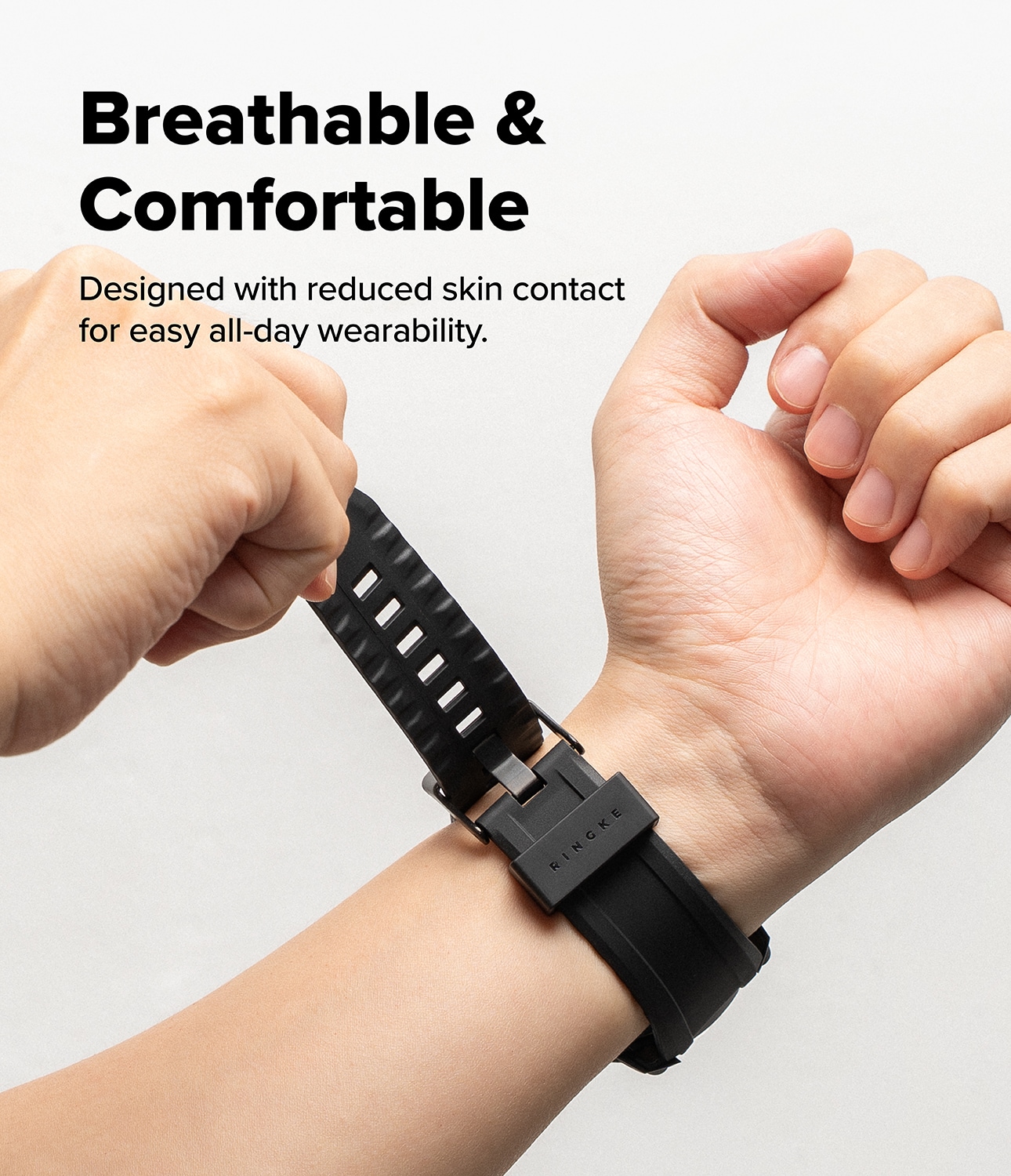 Samsung Galaxy Watch 8 44mm Rugged Gear Skal & Armband, Svart