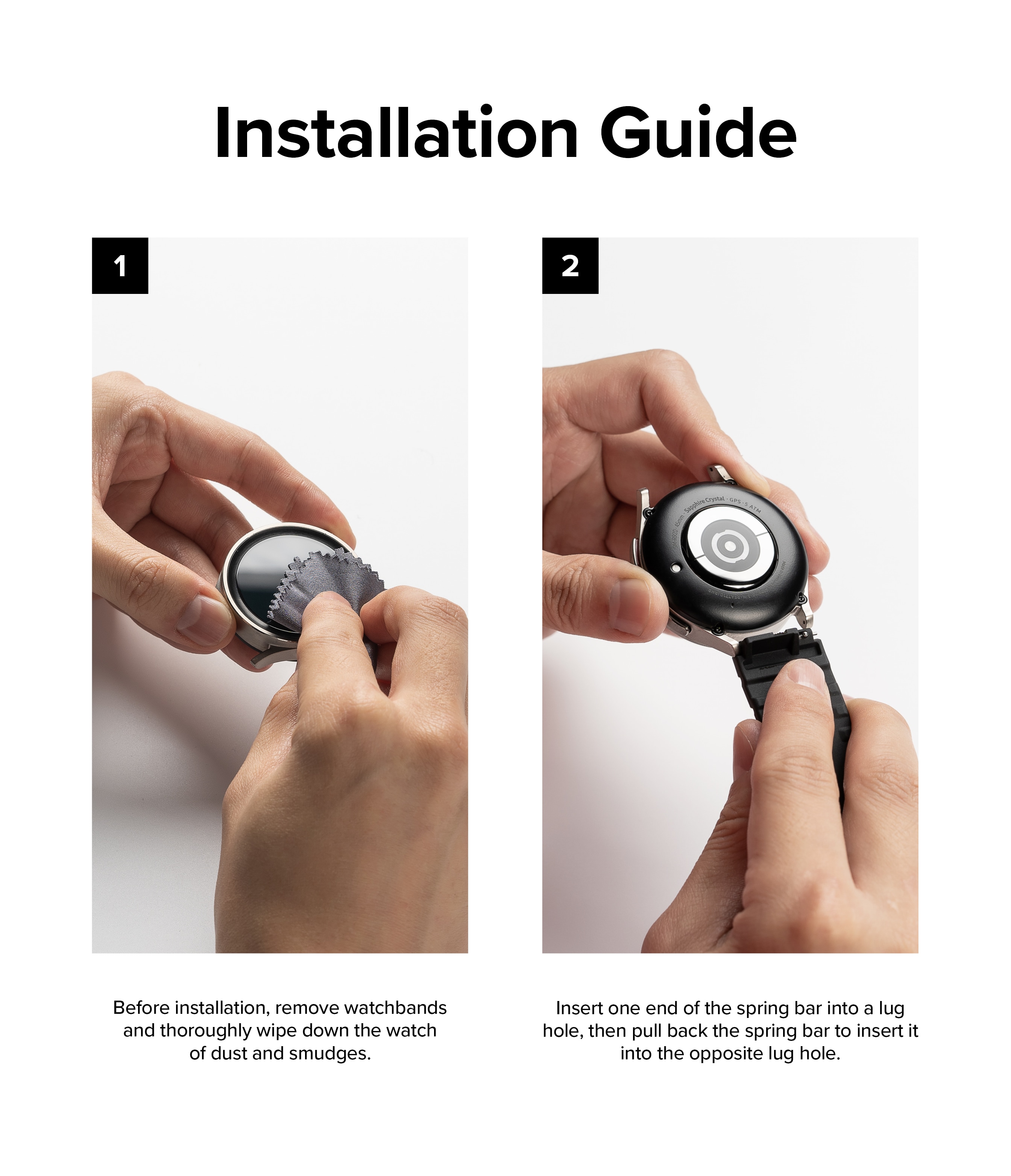 Samsung Galaxy Watch 7 40mm Armband Rubber One Bold Svart