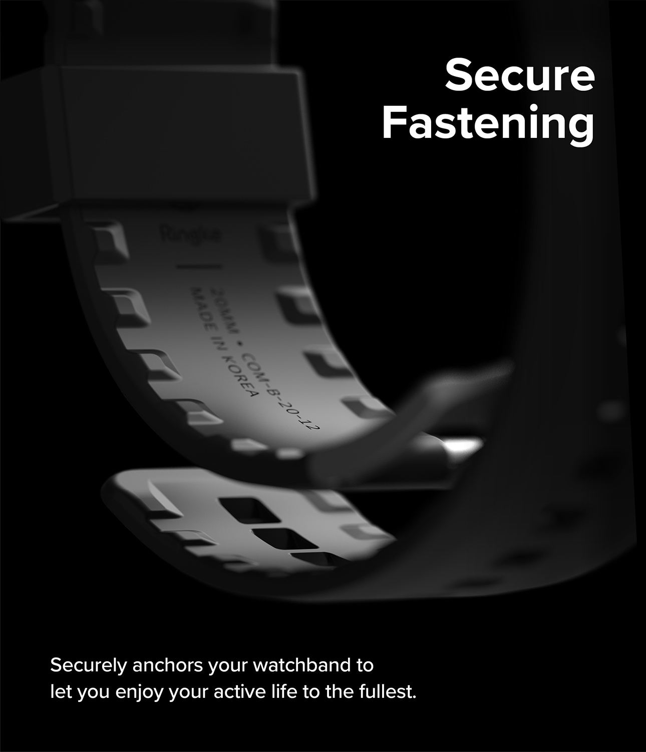 Samsung Galaxy Watch 7 40mm Armband Rubber One Bold Svart