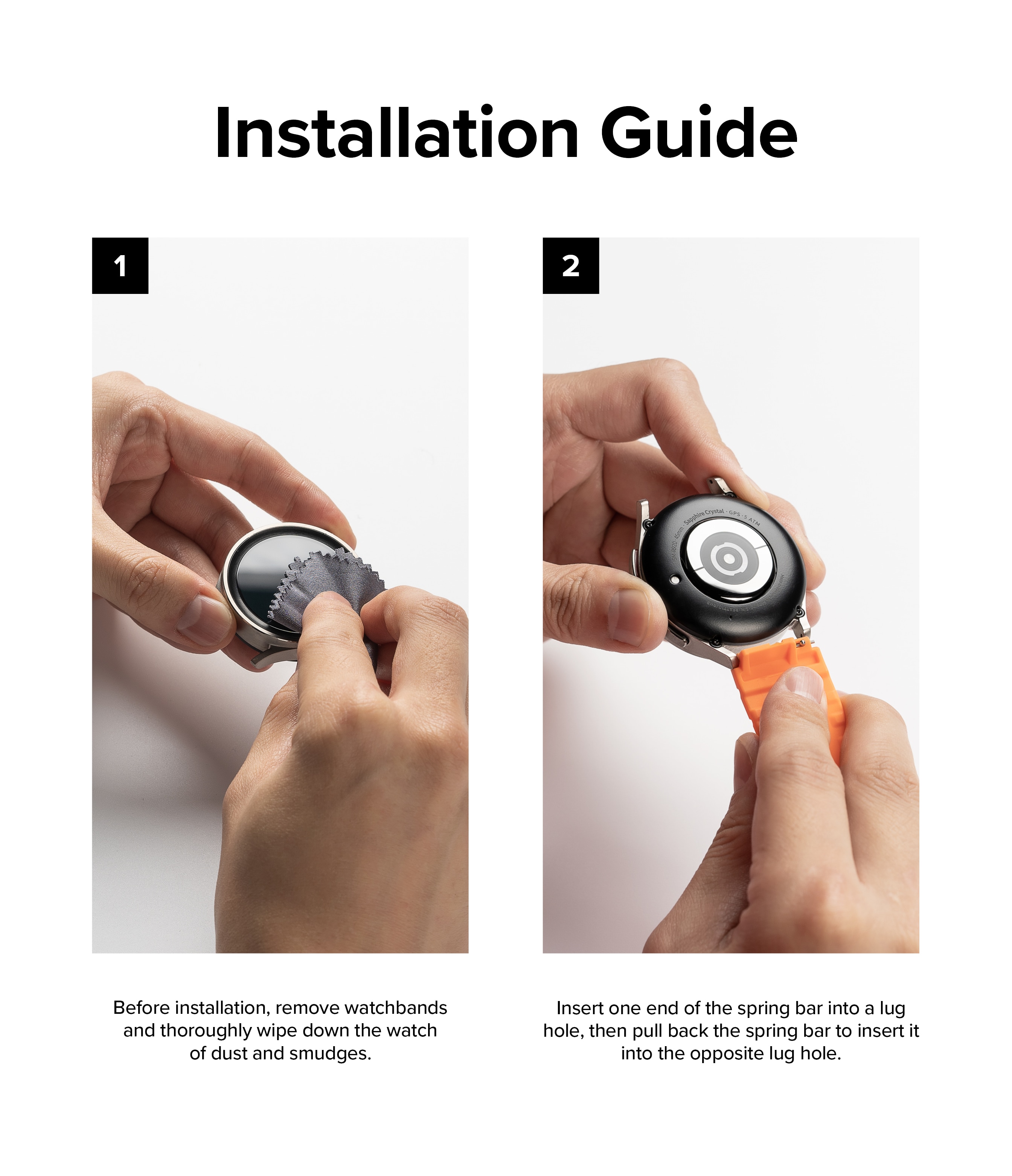 Samsung Galaxy Watch FE Armband Rubber One Bold Orange