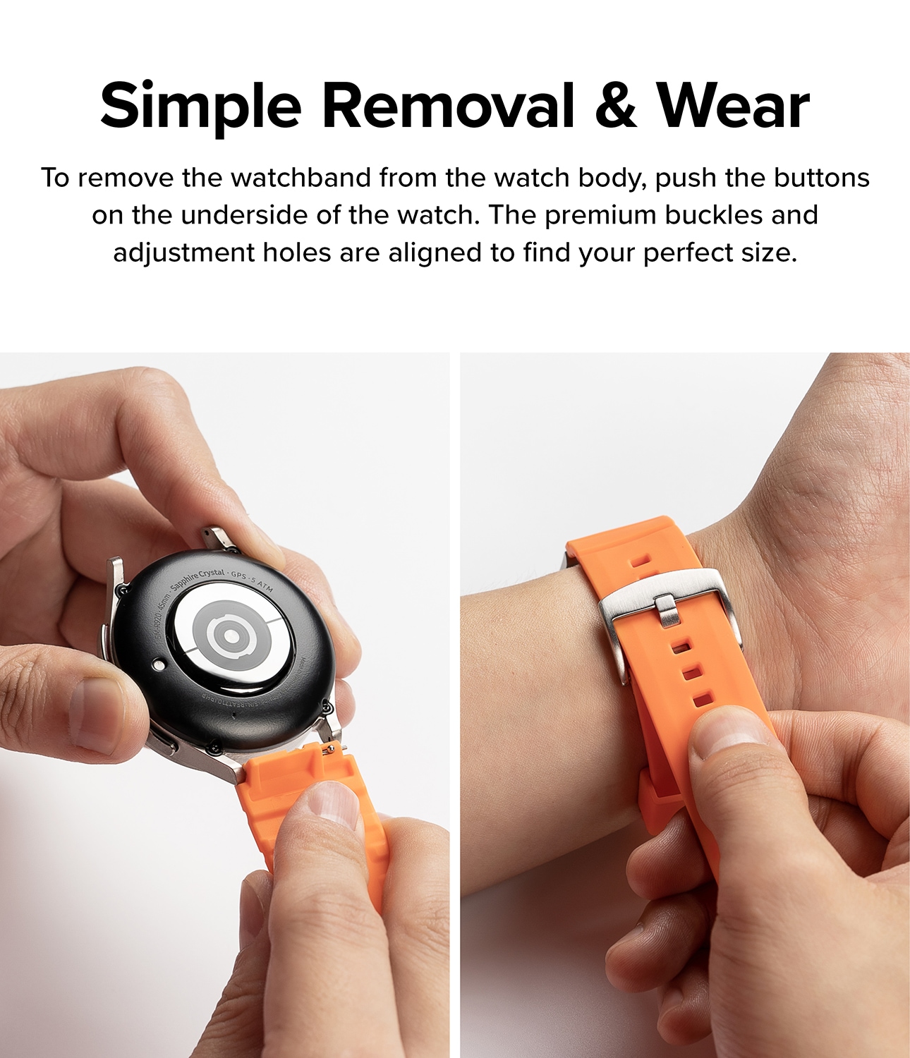 Samsung Galaxy Watch FE Armband Rubber One Bold Orange