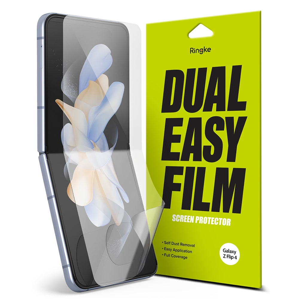 Samsung Galaxy Z Flip 4 Skärmskydd skyddsfilm - Dual Easy (2-pack)