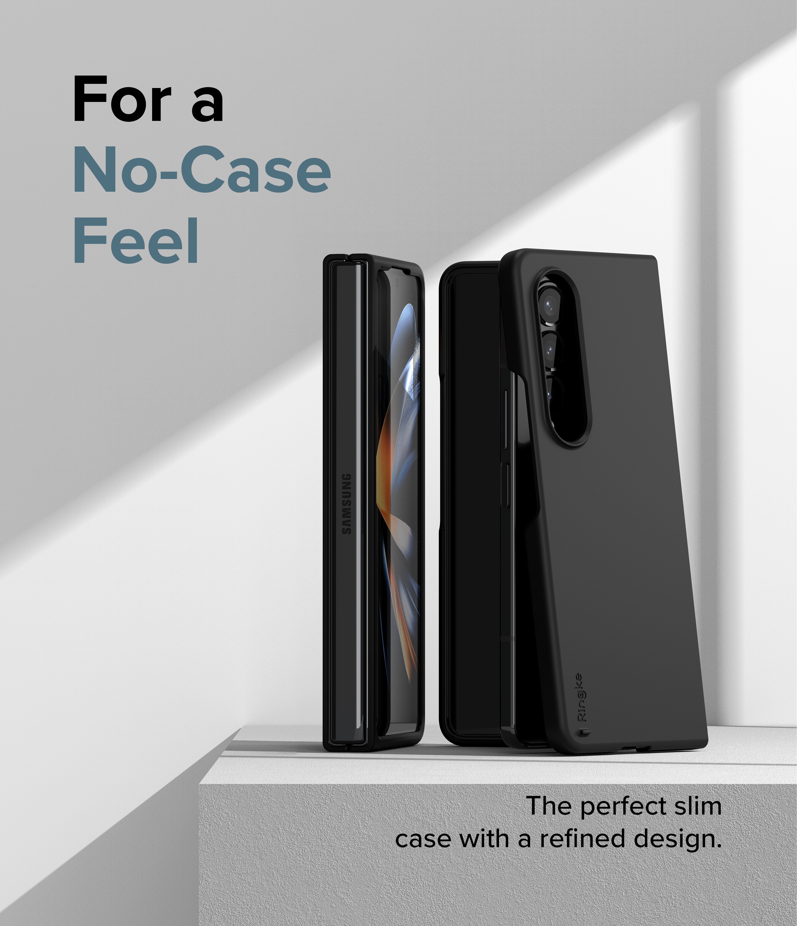 Samsung Galaxy Z Fold 4 Slim Skal, Svart