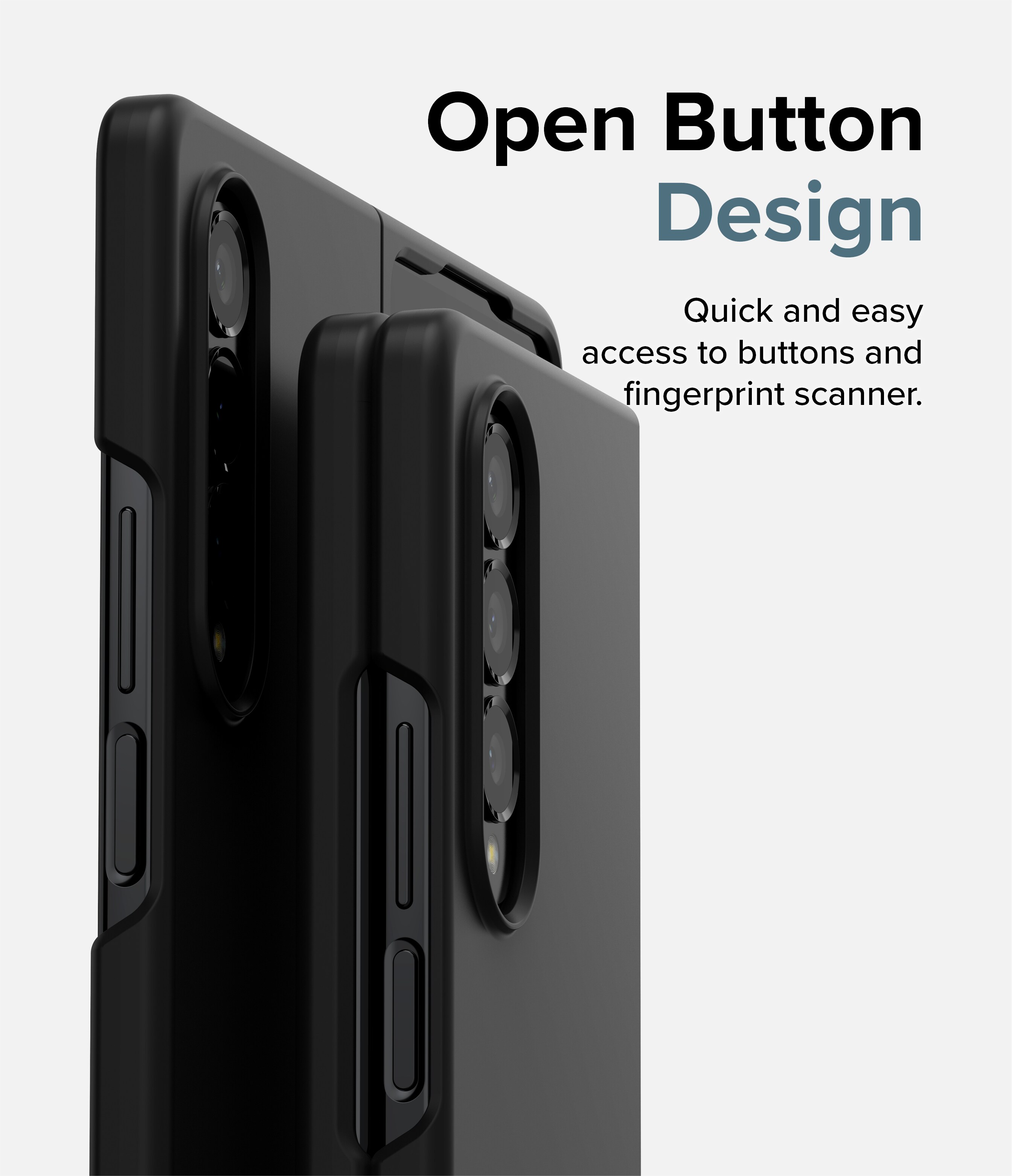 Samsung Galaxy Z Fold 4 Slim Skal, Svart