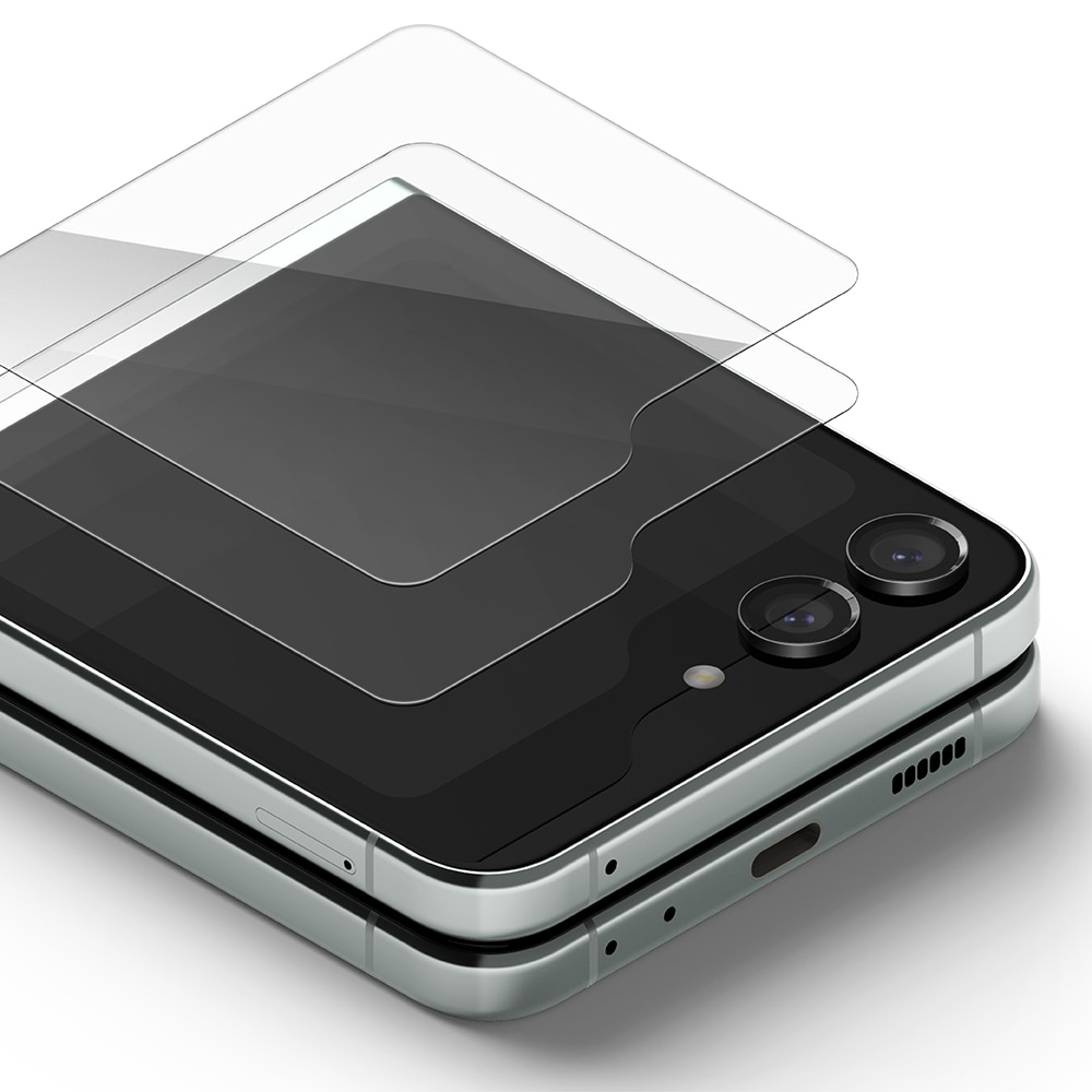 Samsung Galaxy Z Flip 4 Ytterskärmskydd i glas (2-pack)