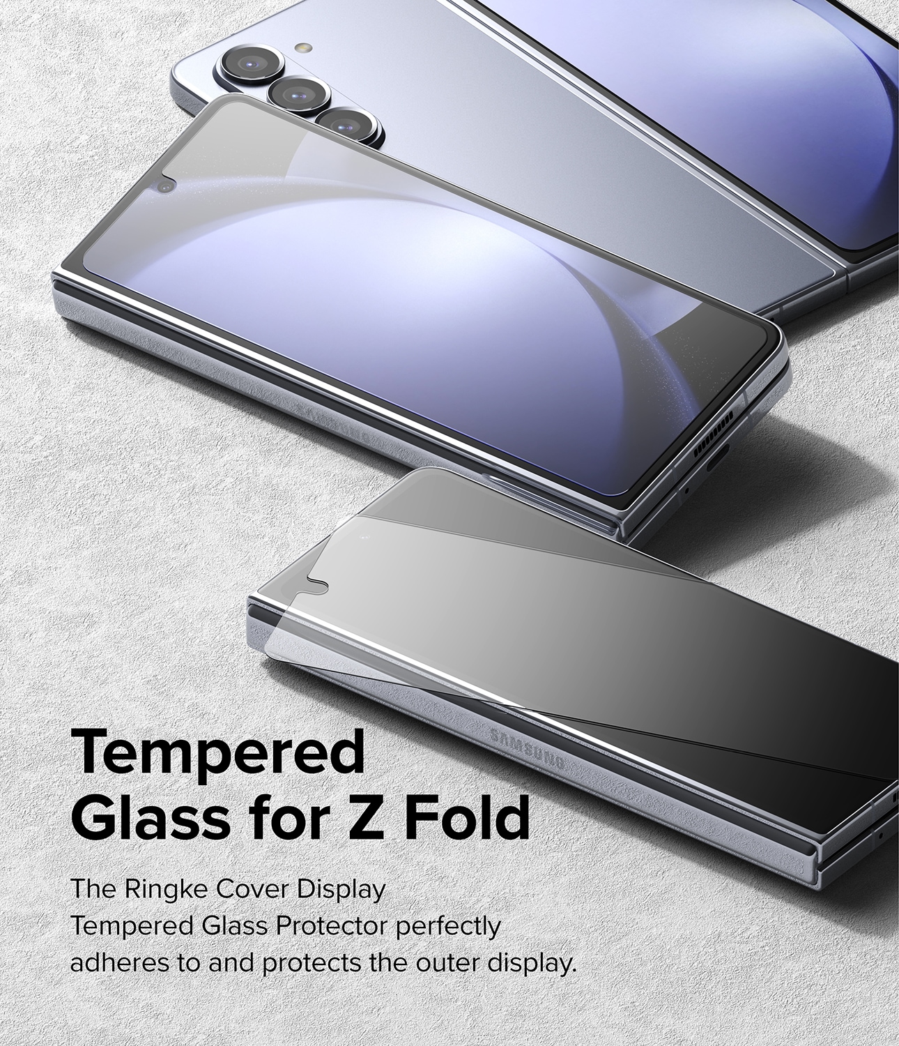 Samsung Galaxy Z Fold 5 Ytterskärmskydd i glas