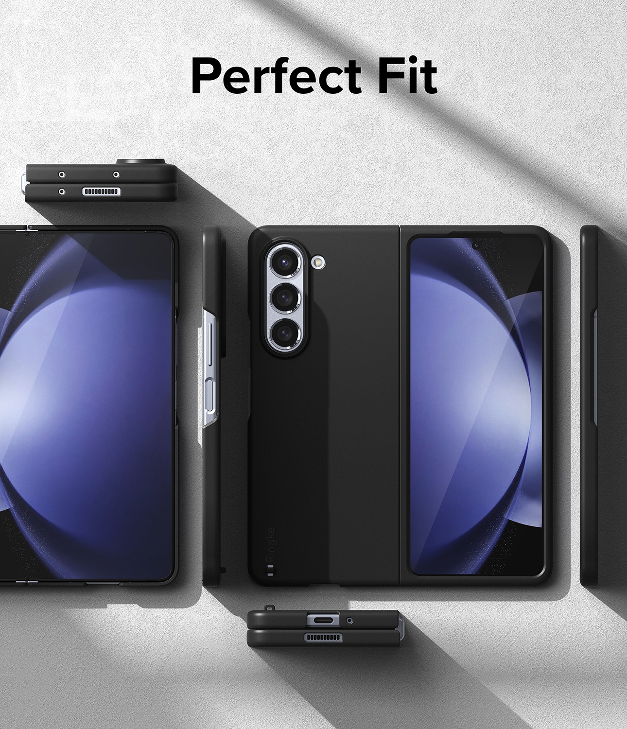 Samsung Galaxy Z Fold 5 Slim Skal, Svart