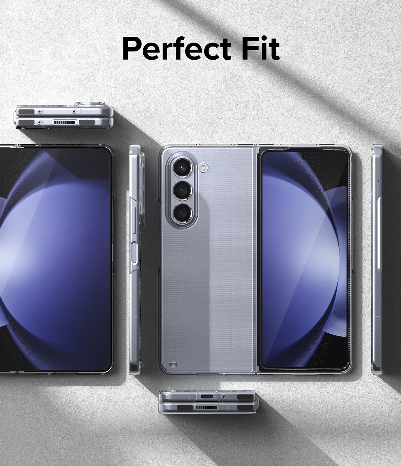 Samsung Galaxy Z Fold 5 Slim Skal, genomskinlig