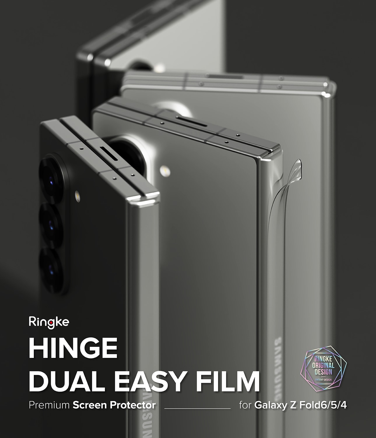 Samsung Galaxy Z Fold 6 Hinge skyddsfilm - Dual Easy (2-pack)
