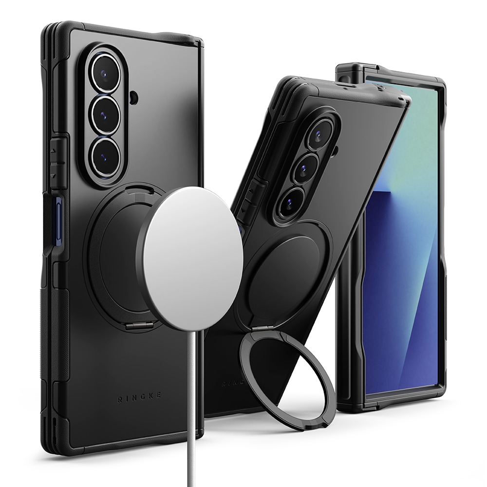Samsung Galaxy Z Fold 7 Alles Magnetiskt Skal, svart