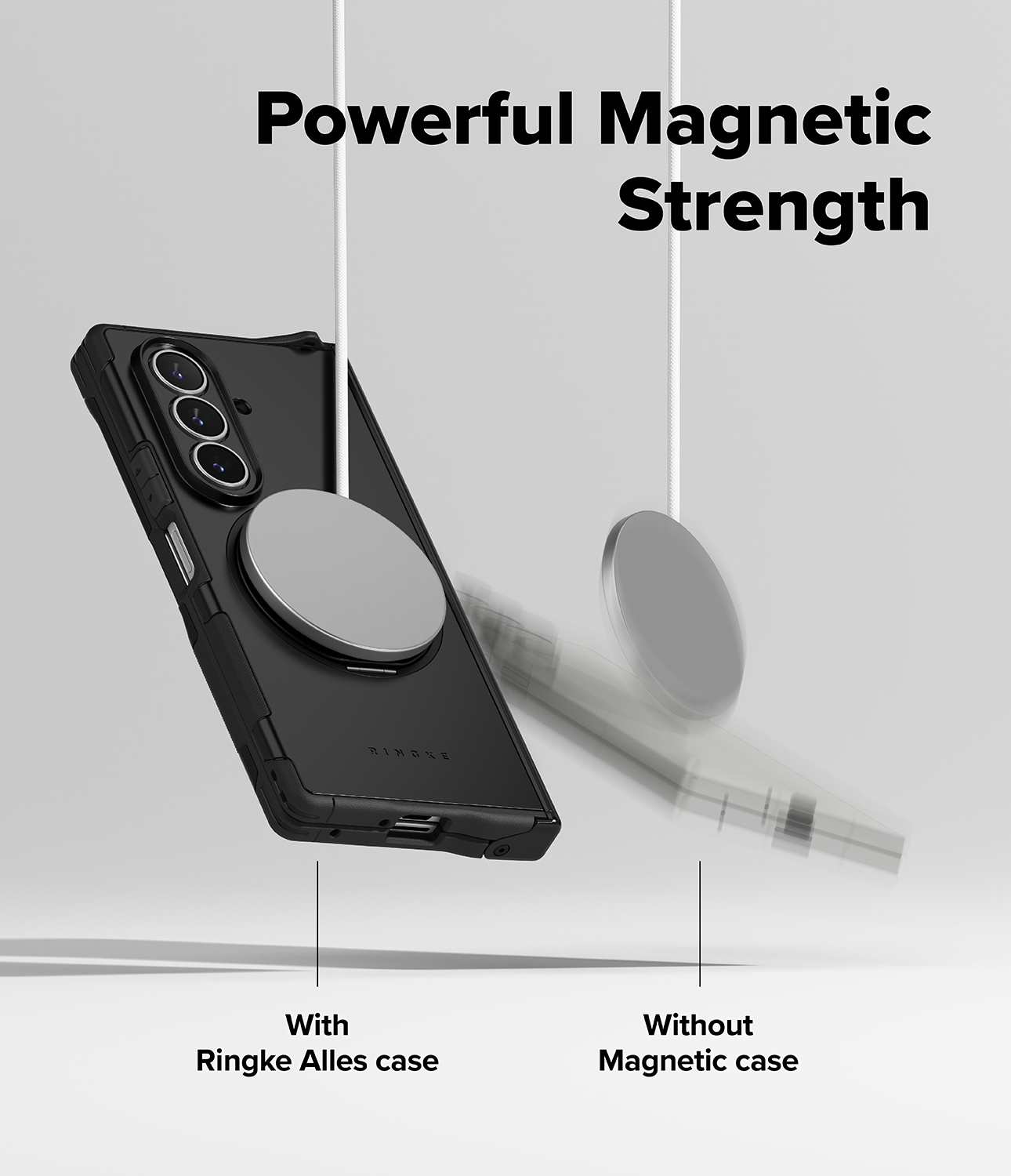 Samsung Galaxy Z Fold 7 Alles Magnetiskt Skal, svart