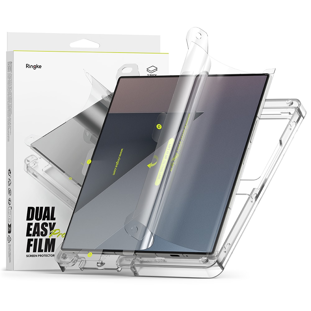 Samsung Galaxy Z Fold 7 Skärmskydd skyddsfilm med installationsram - Dual Easy (2-pack)
