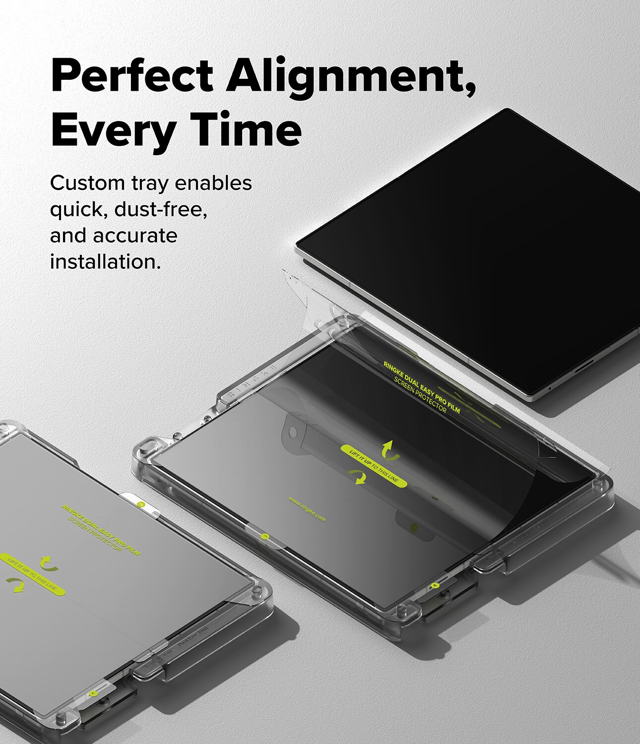 Samsung Galaxy Z Fold 7 Skärmskydd skyddsfilm med installationsram - Dual Easy (2-pack)