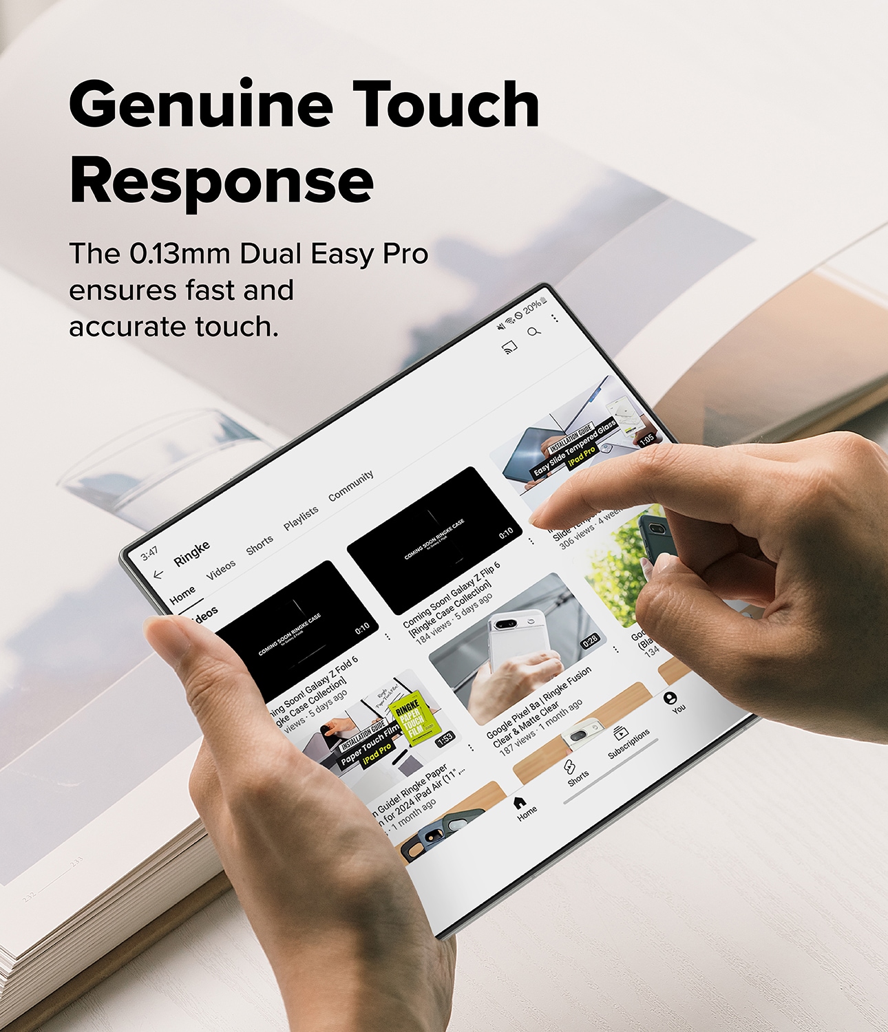 Samsung Galaxy Z Fold 7 Skärmskydd skyddsfilm med installationsram - Dual Easy (2-pack)