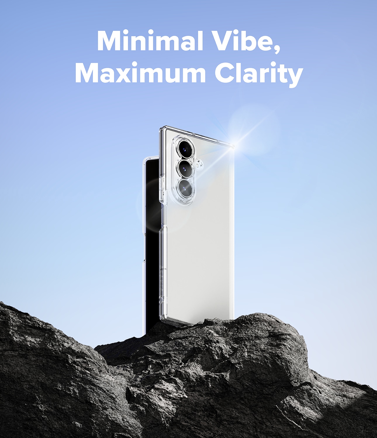 Samsung Galaxy Z Fold 7 Fusion skal, genomskinlig