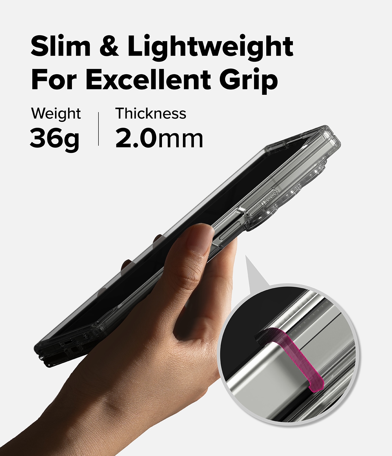 Samsung Galaxy Z Fold 7 Fusion MagSafe Skal, Genomskinlig