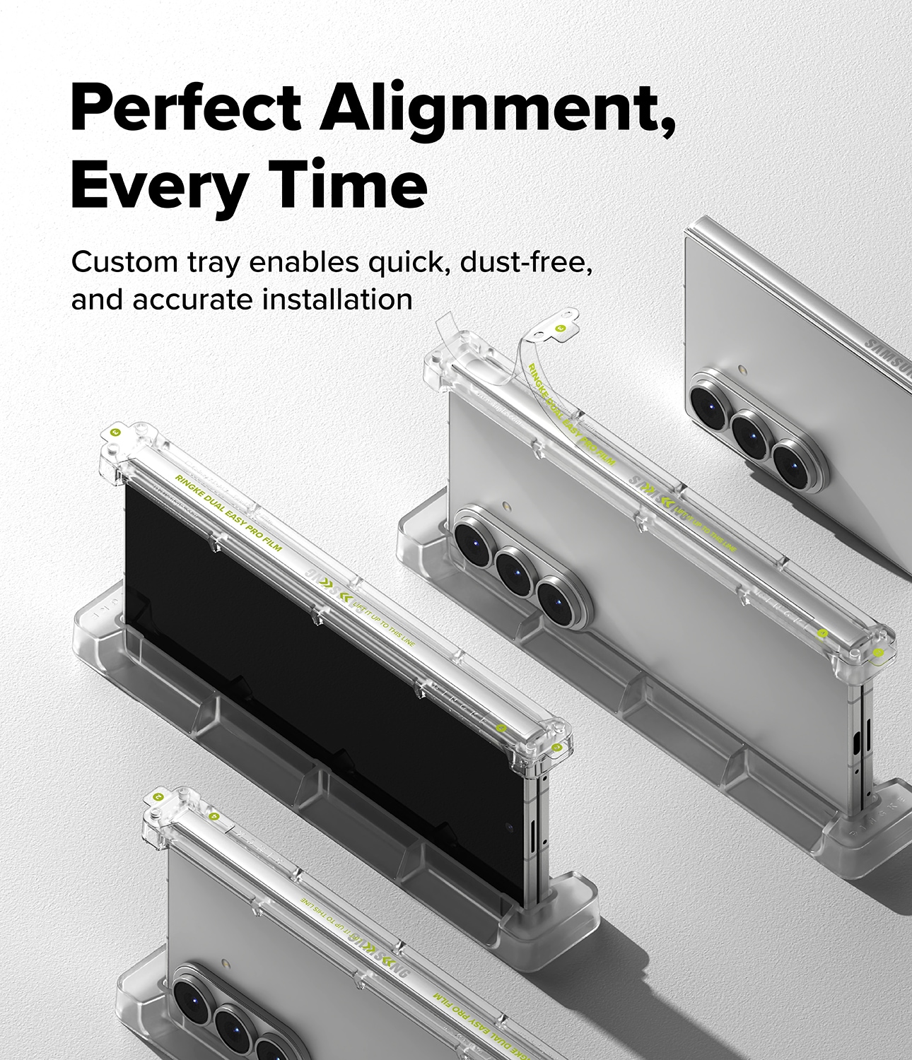 Samsung Galaxy Z Fold 7 Hinge skyddsfilm - Dual Easy (2-pack)